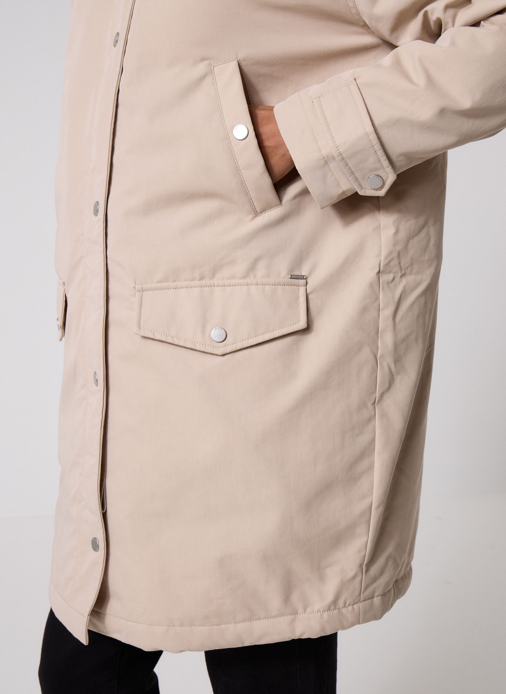 Parkas B242005 femme beige IKKS Women Parkas B242005 femme beige 61-BEIGE