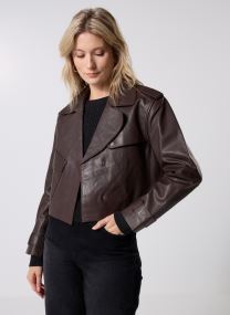 Vestes en cuir B248025 femme marron