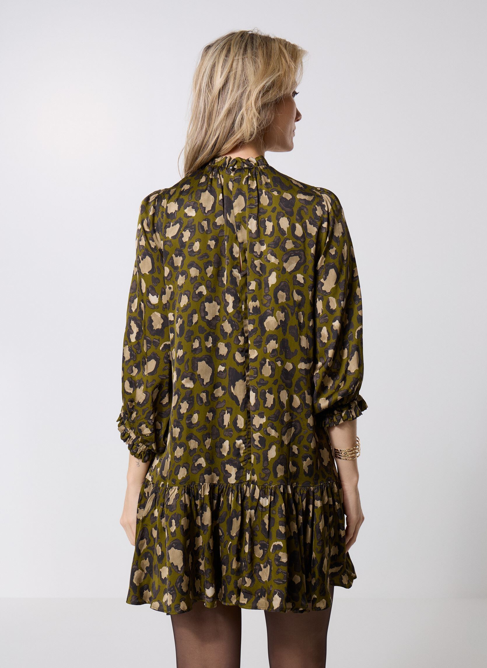 Jurken B230345 dames groen IKKS Women Jurken B230345 dames groen 57-KAKI FONCÉ