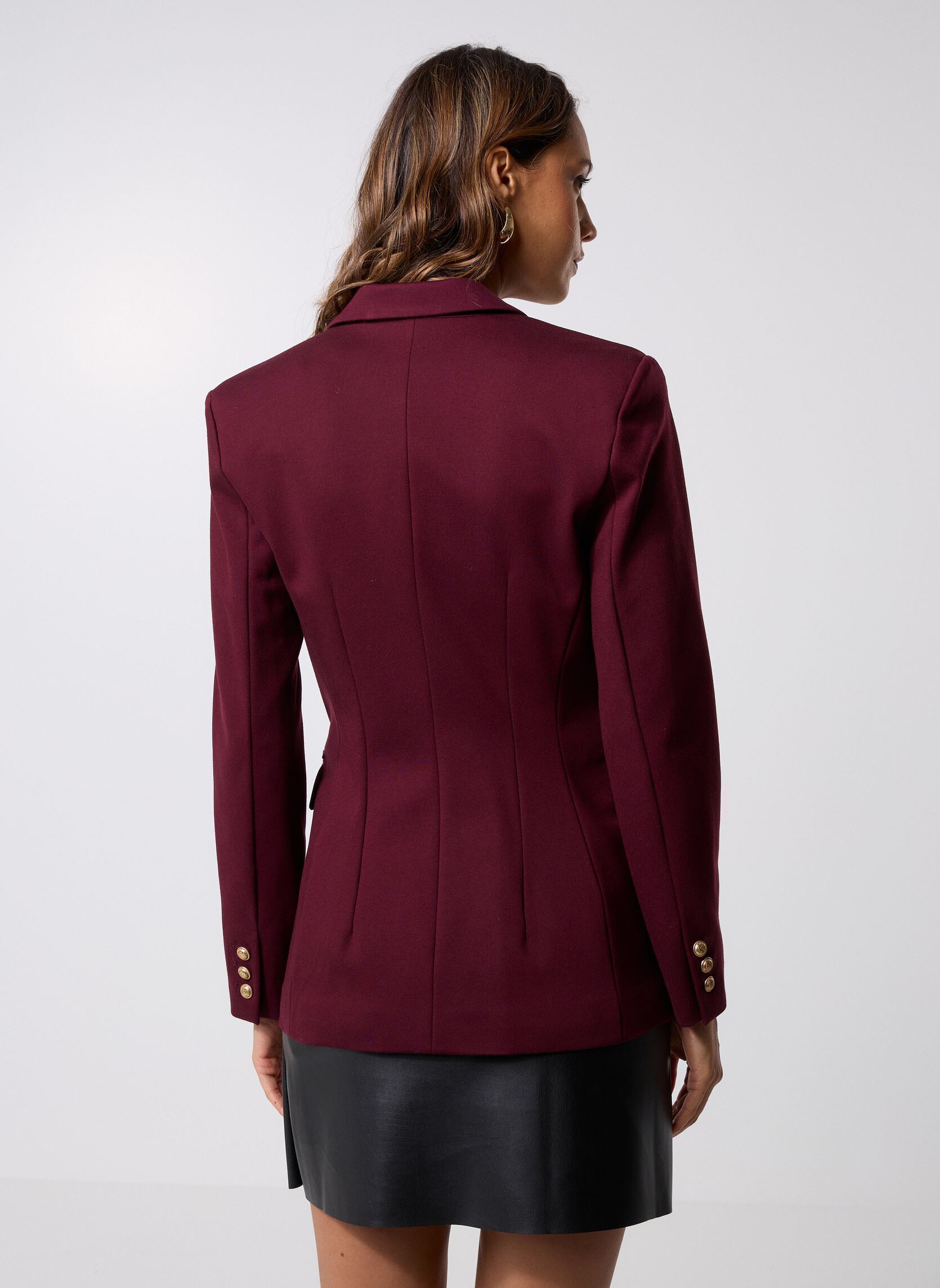 Blazer B240135 dames paars IKKS Women Blazer B240135 dames paars 89-AUBERGINE