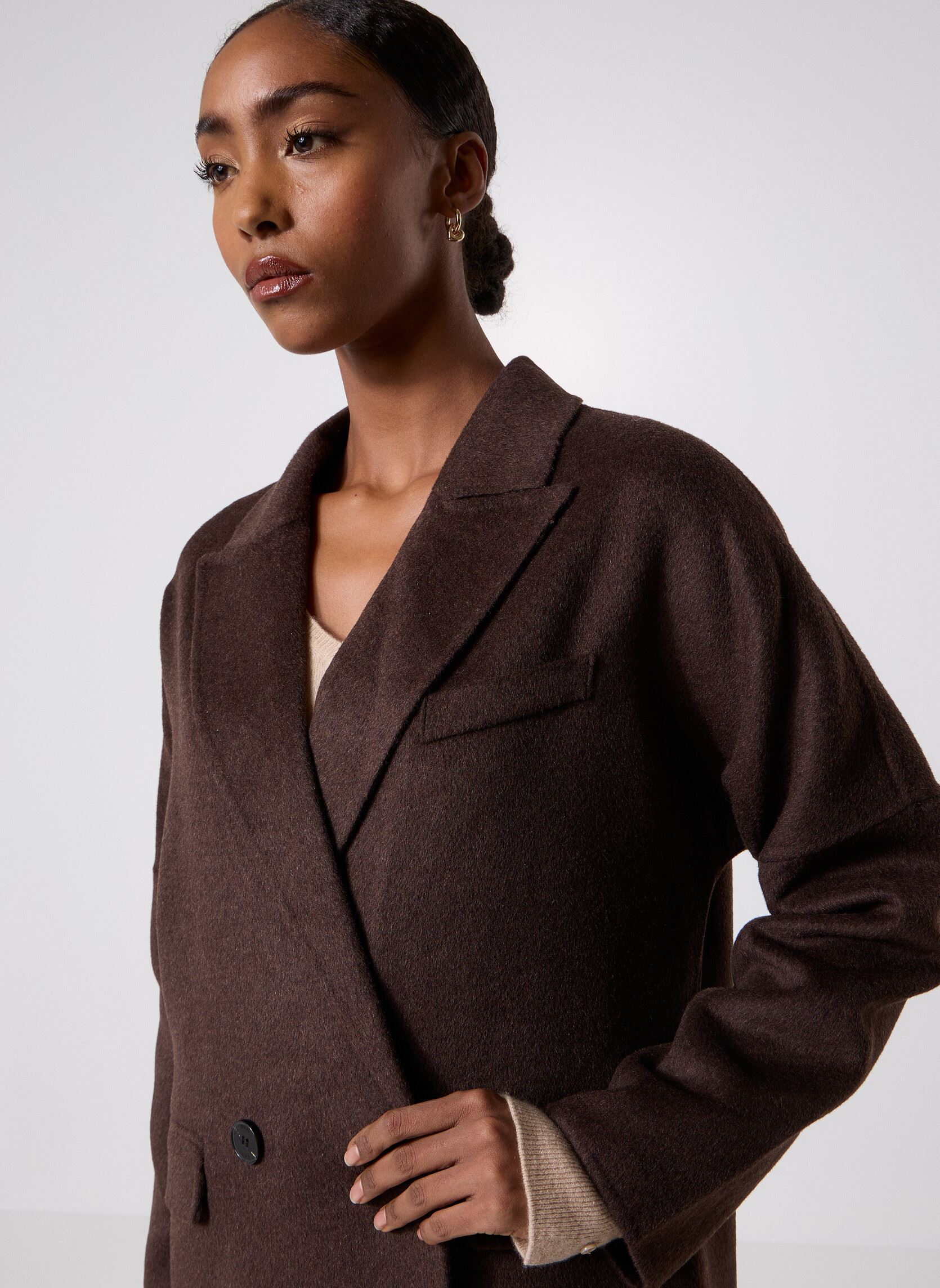 Mantels B244215 dames bruin IKKS Women Mantels B244215 dames bruin 69-CHOCOLAT