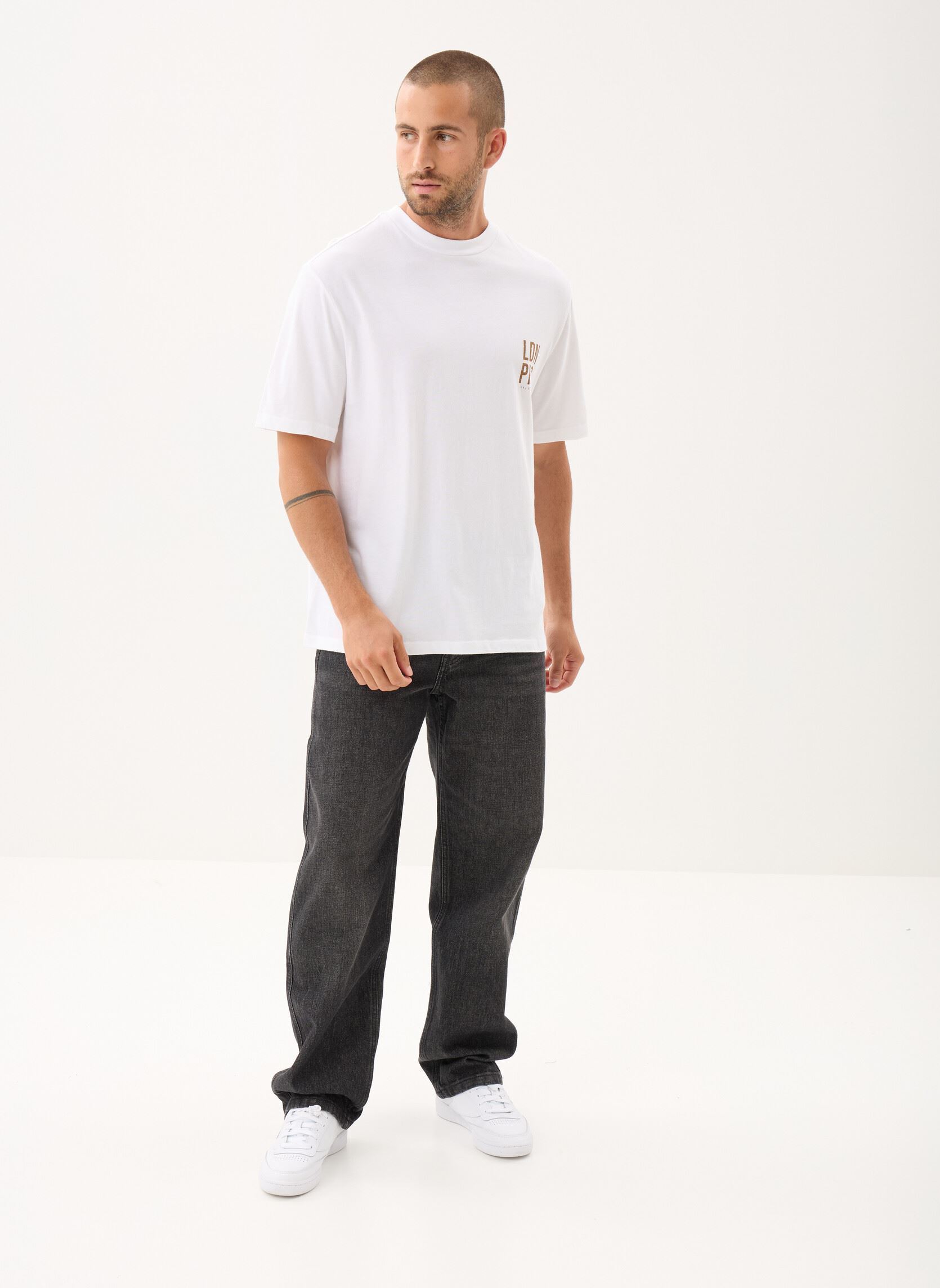 Kurzarm-T-Shirts M210073 herren weiß IKKS Men Kurzarm-T-Shirts M210073 herren weiß 01-BLANC