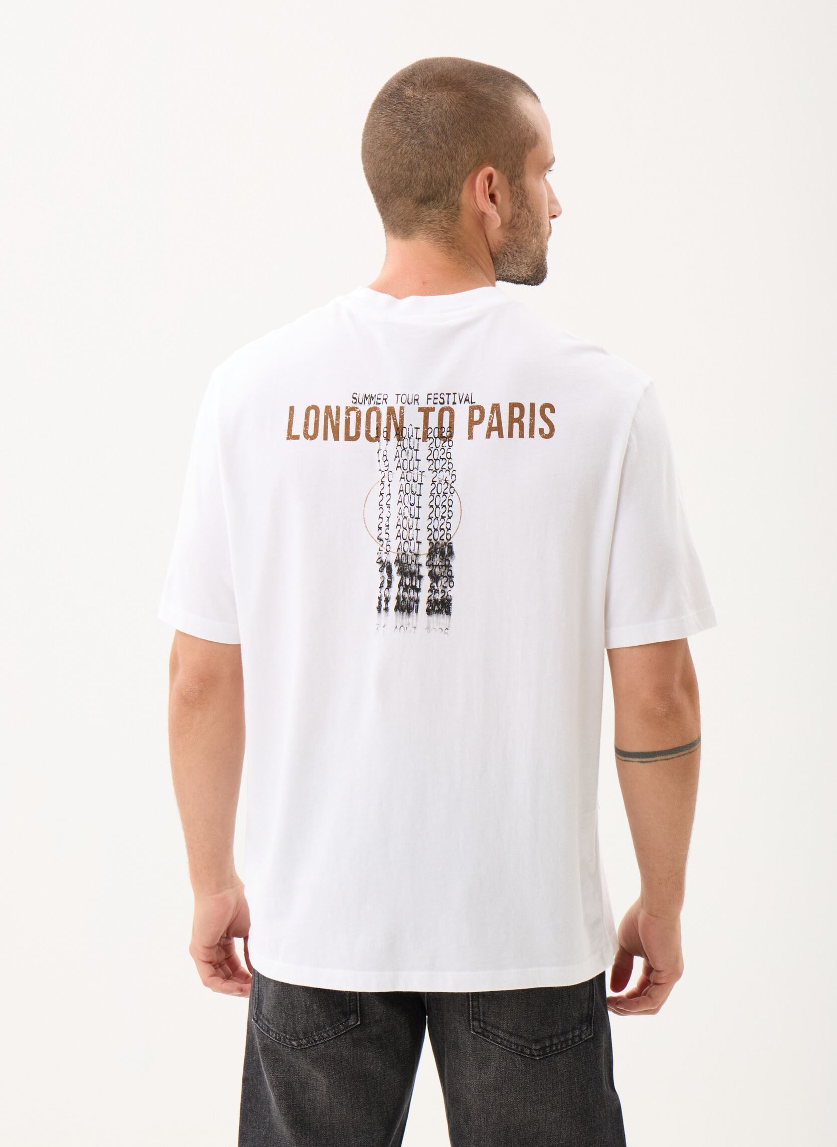 Kurzarm-T-Shirts M210073 herren weiß IKKS Men Kurzarm-T-Shirts M210073 herren weiß 01-BLANC