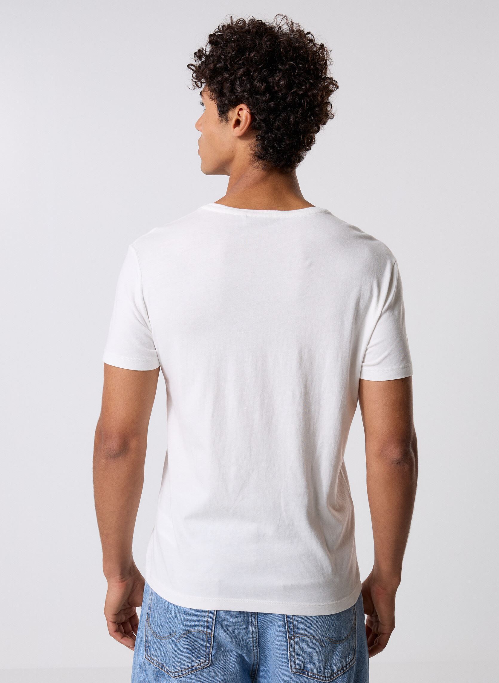 Tee-shirts manches courtes M210123 homme blanc IKKS Men Tee-shirts manches courtes M210123 homme blanc 19-OFF WHITE