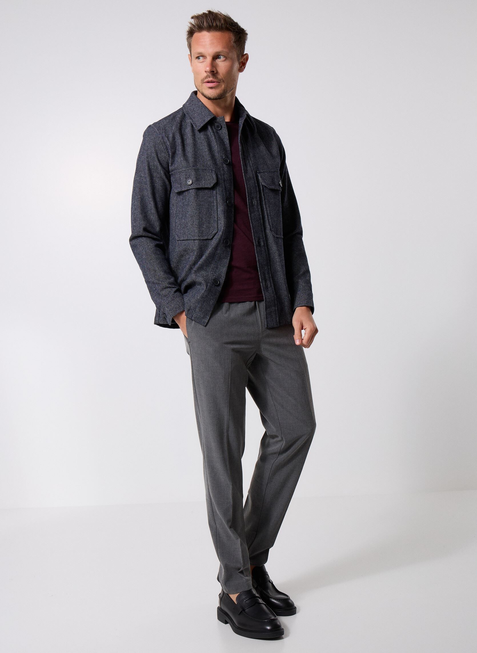 Camisas M212303 hombre azul IKKS Men Camisas M212303 hombre azul 48-MARINE
