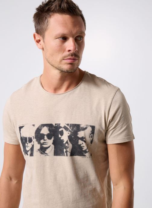 IKKS Men T-shirts met korte mouwen M210083 heren beige