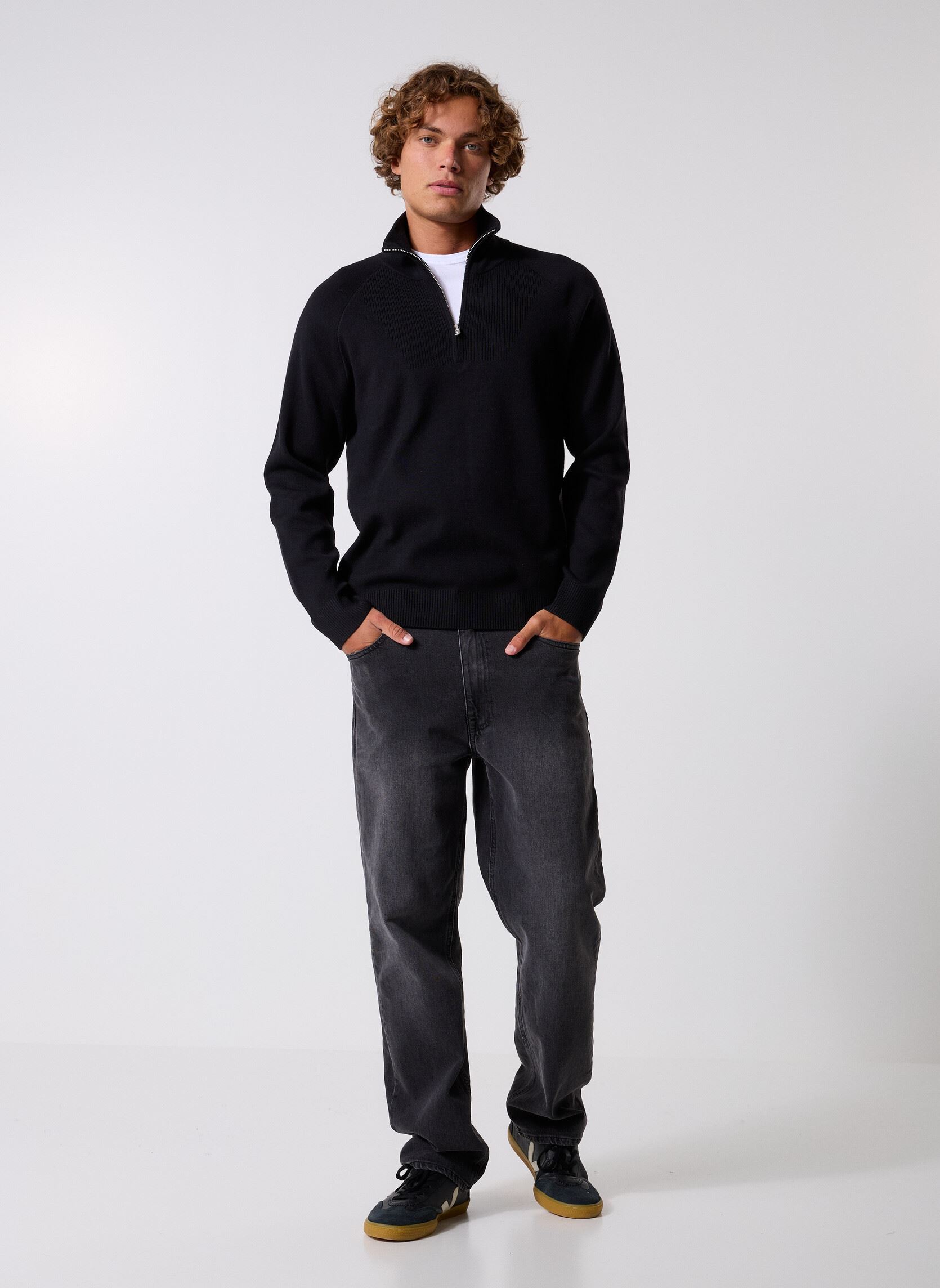 Pulls M218133 homme noir IKKS Men Pulls M218133 homme noir 02-NOIR