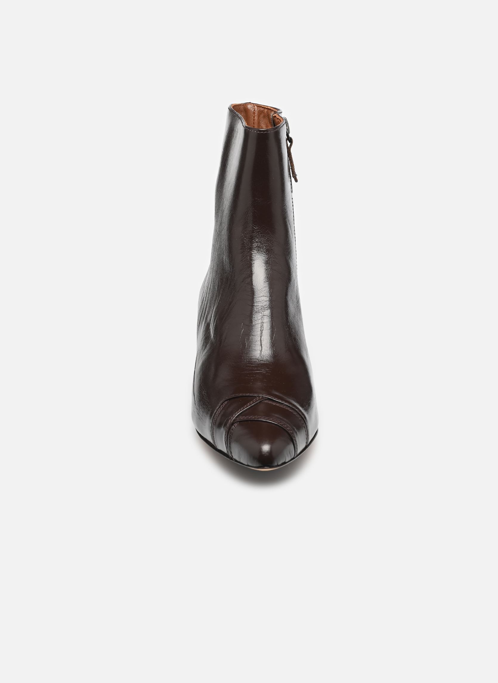 Bottines et boots Avy 40 Stiletto femme marron Anonymous Copenhagen Bottines et boots Avy 40 Stiletto femme marron CRINKLED SOFT CALF ESPRESSO BR