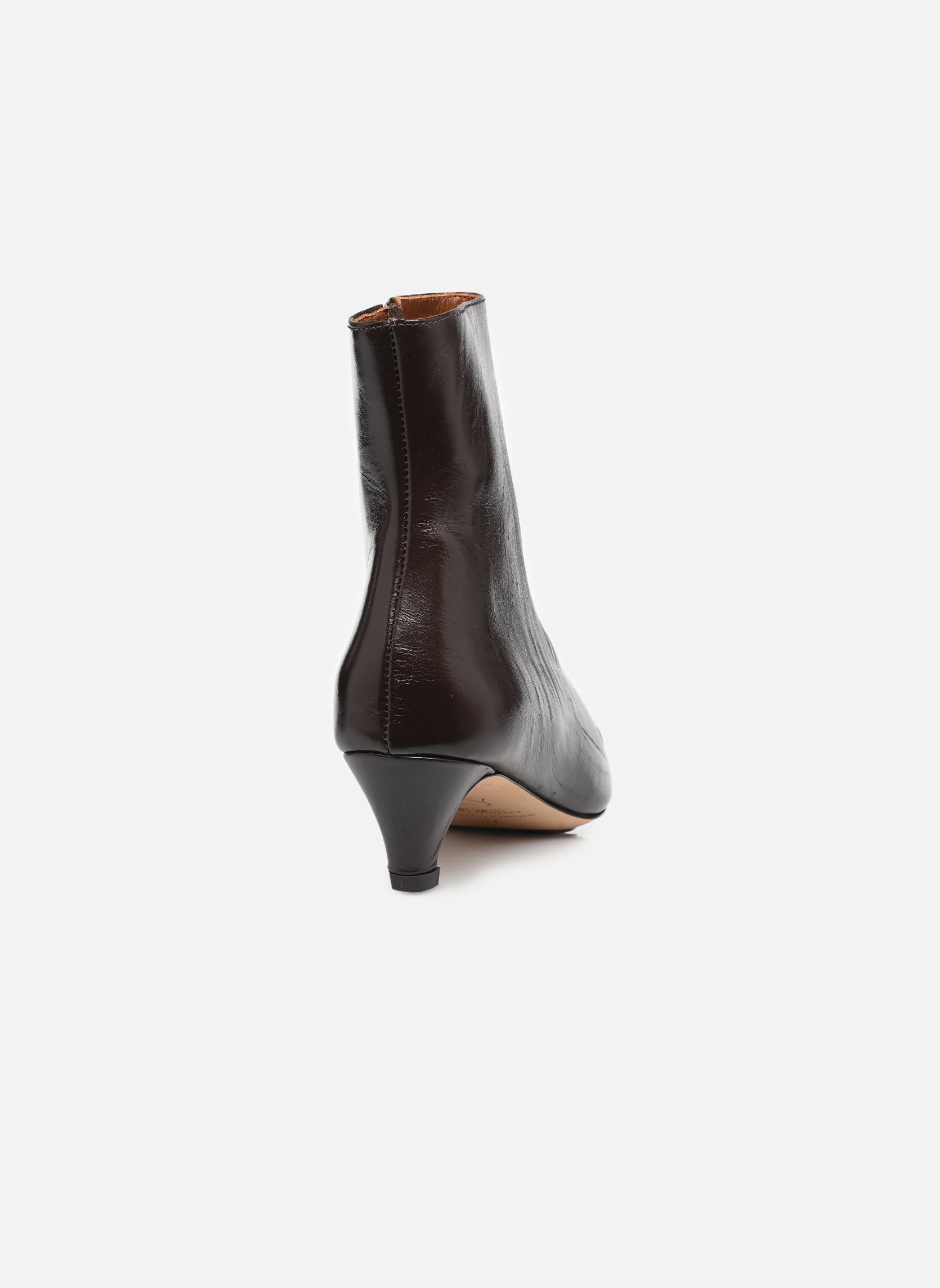 Bottines et boots Avy 40 Stiletto femme marron Anonymous Copenhagen Bottines et boots Avy 40 Stiletto femme marron CRINKLED SOFT CALF ESPRESSO BR