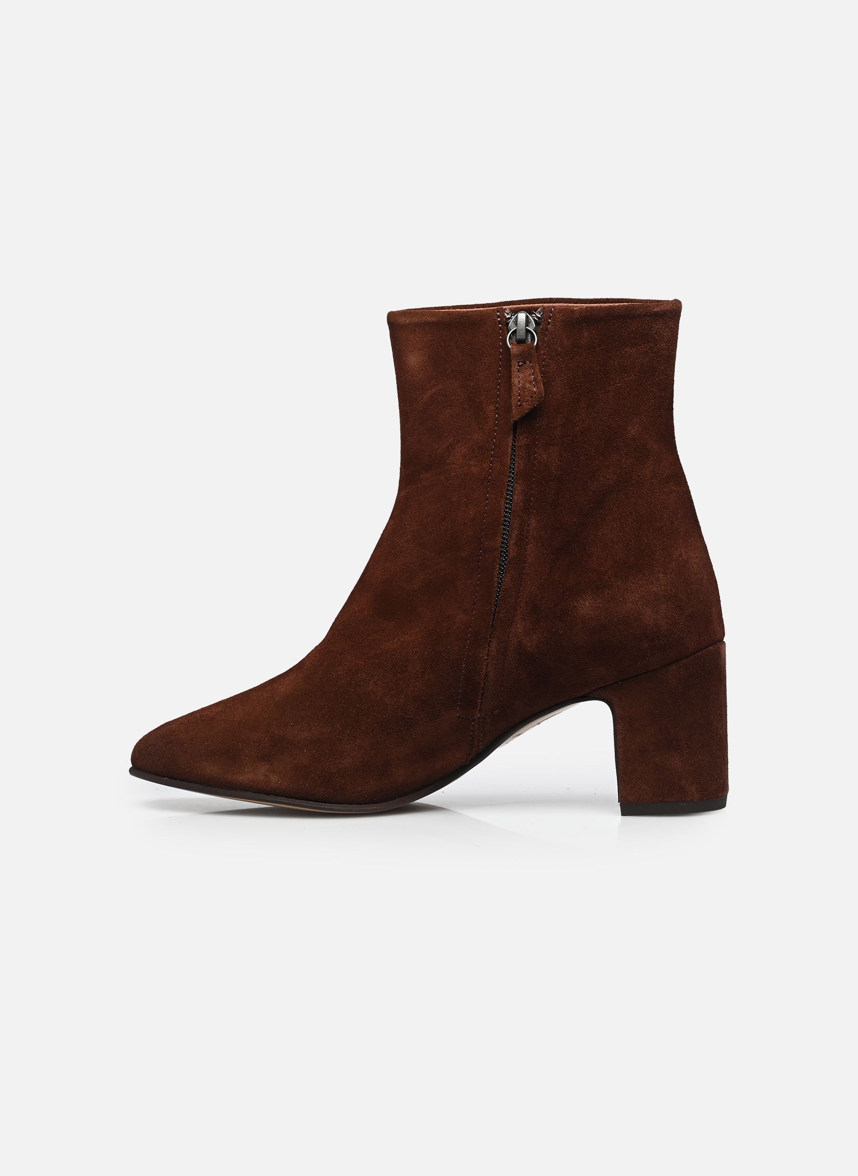 Bottines et boots Hanny 55 femme marron Anonymous Copenhagen Bottines et boots Hanny 55 femme marron CALF SUEDE CHOCOLATE BROWN
