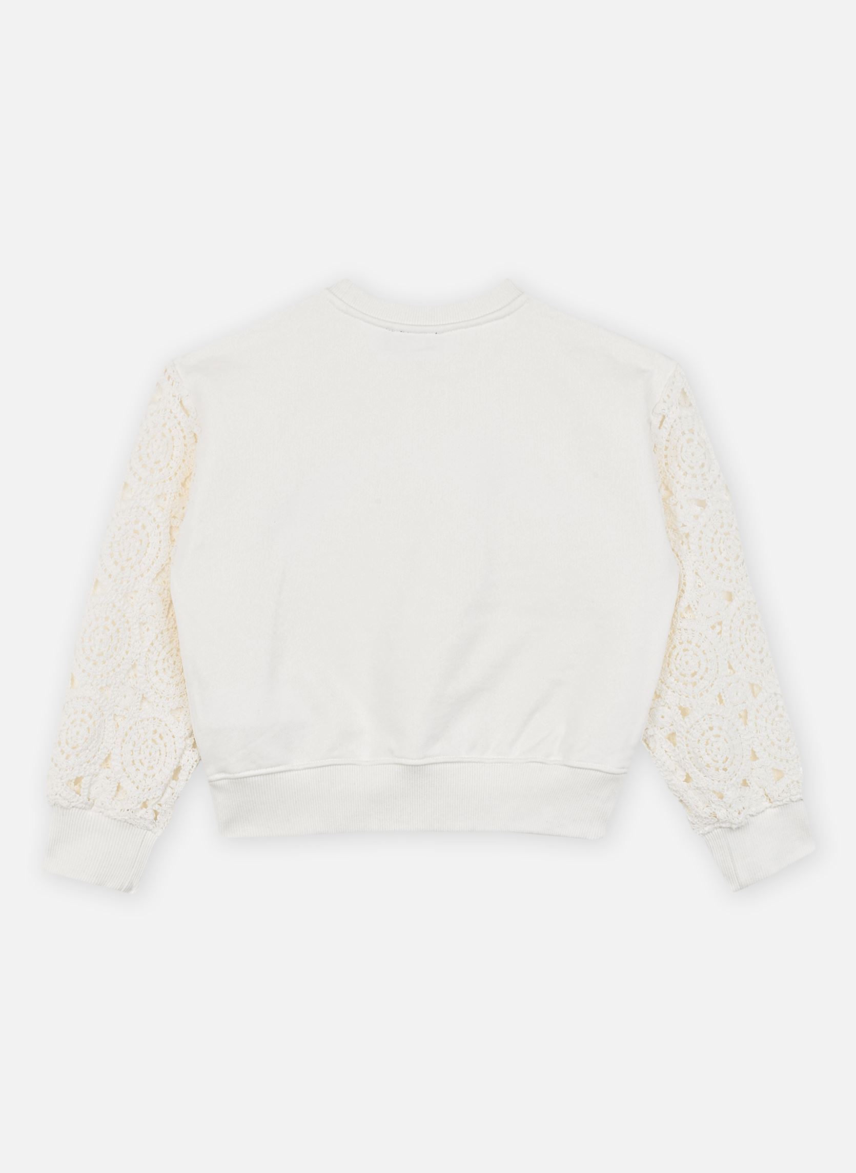 Sweats à capuche X215012 fille blanc IKKS JUNIOR Sweats à capuche X215012 fille blanc 11-ÉCRU