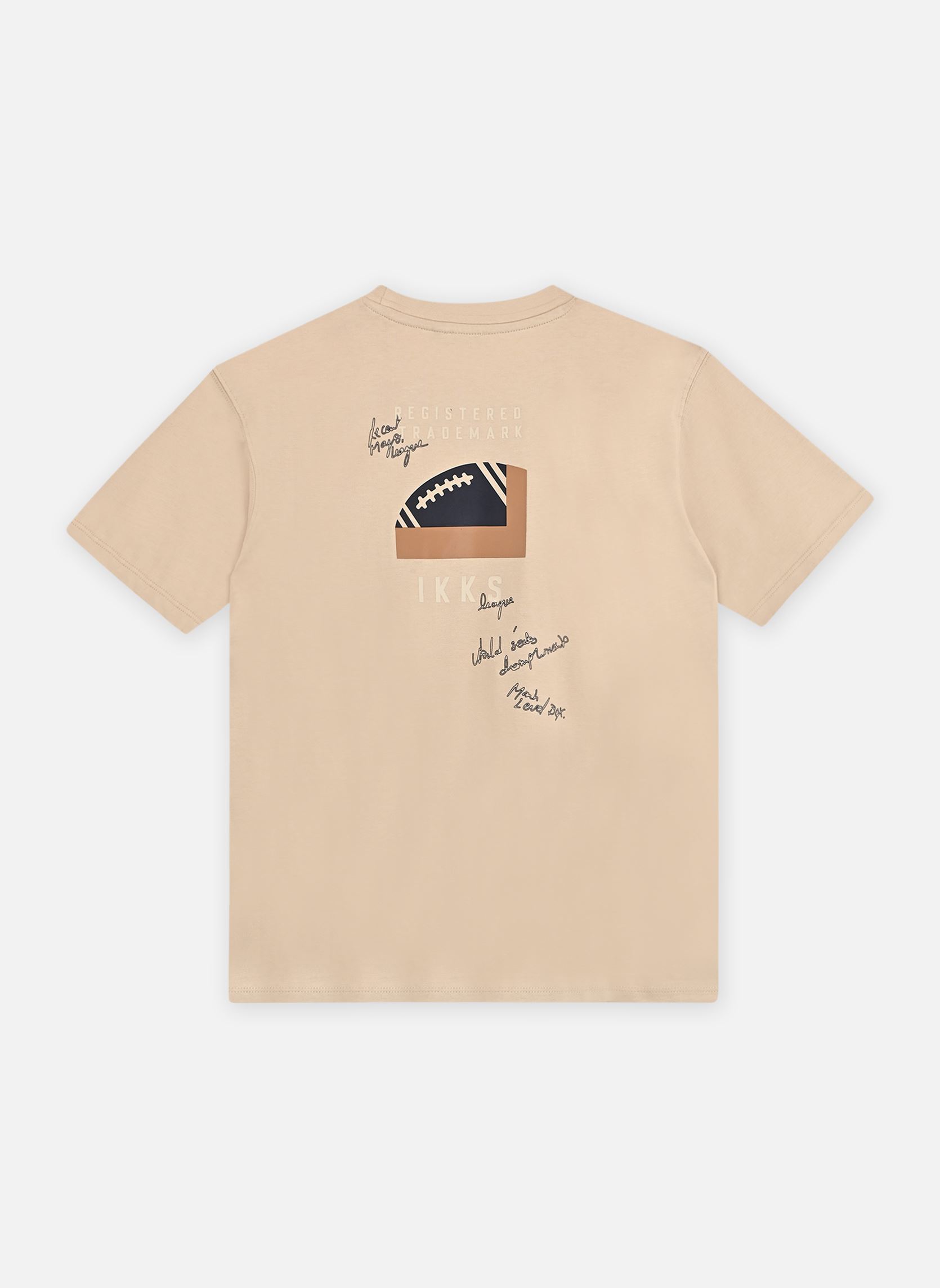 Tee-shirts manches courtes X210103 garçon beige IKKS JUNIOR Tee-shirts manches courtes X210103 garçon beige 61-BEIGE