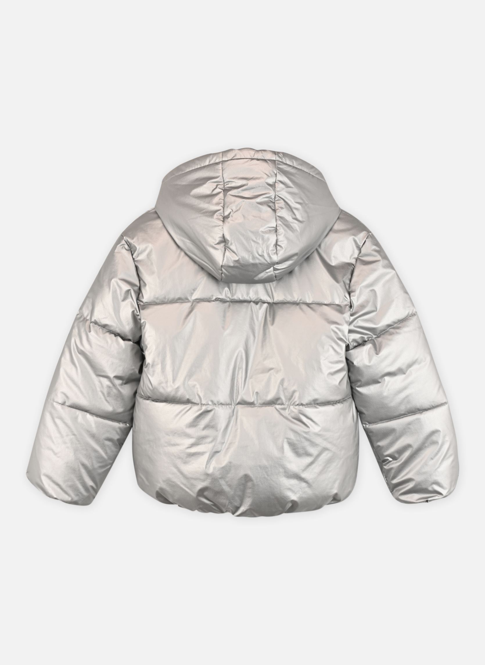 Daunenjacken X241002 mädchen silber IKKS JUNIOR Daunenjacken X241002 mädchen silber 10-ARGENT