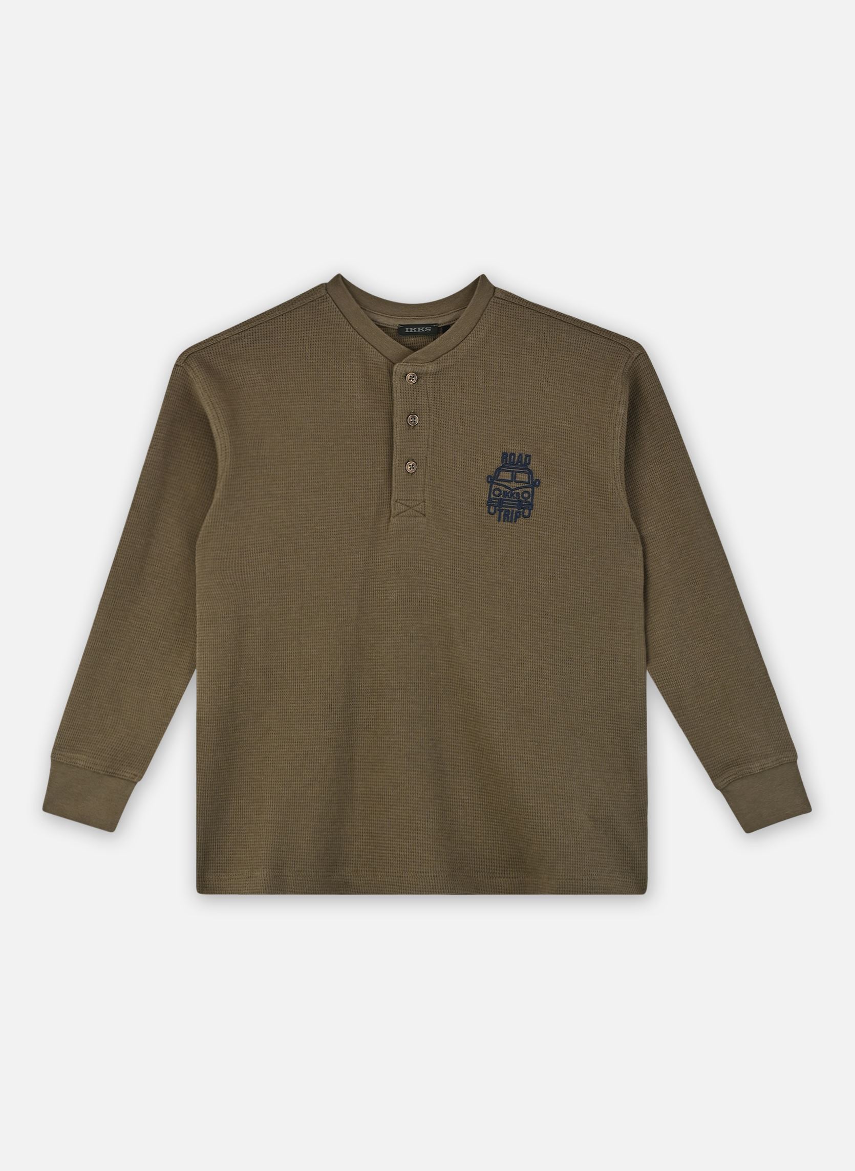 Langarm-T-Shirts X210143 jungen grün IKKS JUNIOR Langarm-T-Shirts X210143 jungen grün 57-BRONZE