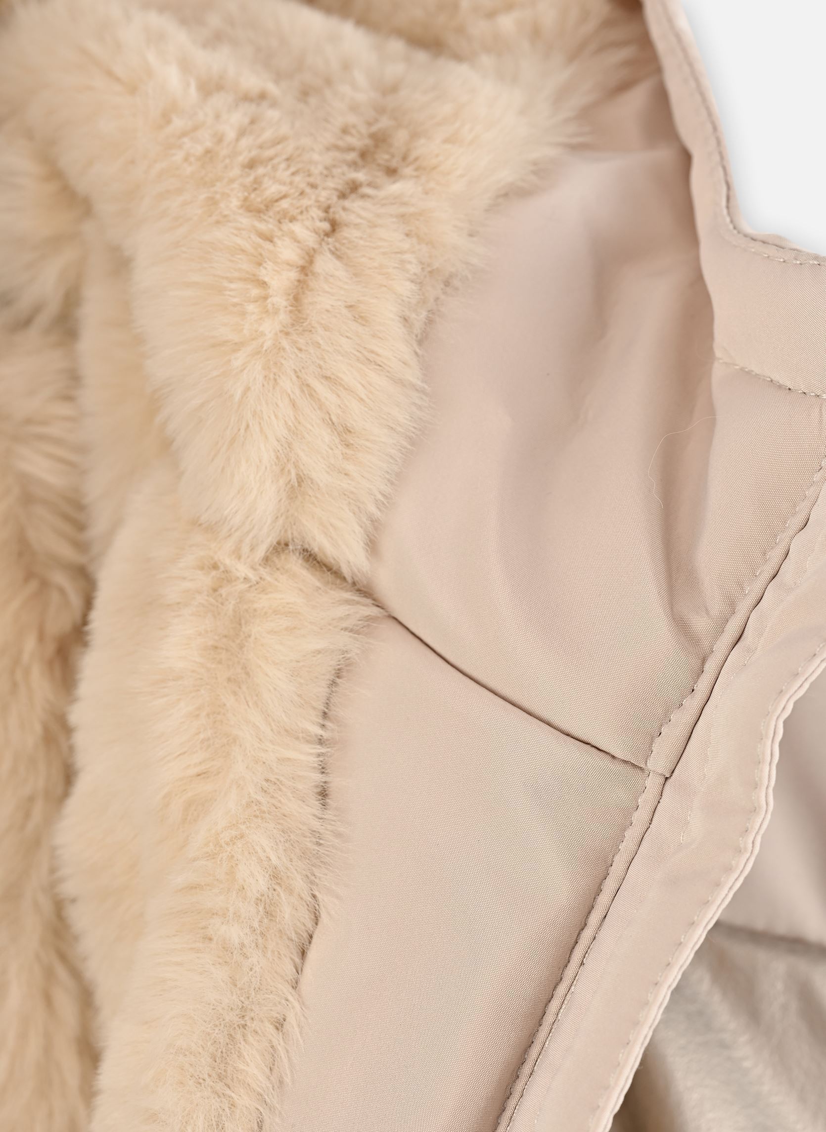 Daunenjacken X241032 mädchen beige IKKS JUNIOR Daunenjacken X241032 mädchen beige 16-CHAMPAGNE