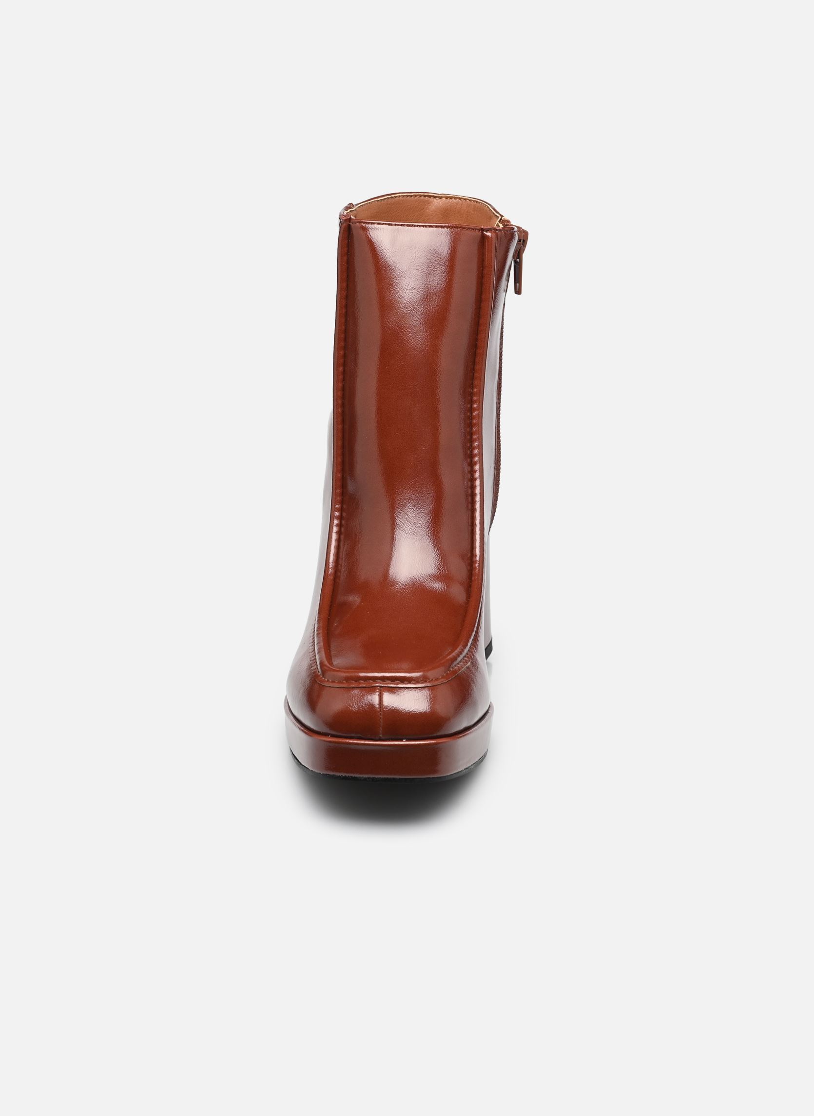 Bottines et boots NADIA femme marron Eram Bottines et boots NADIA femme marron Cognac