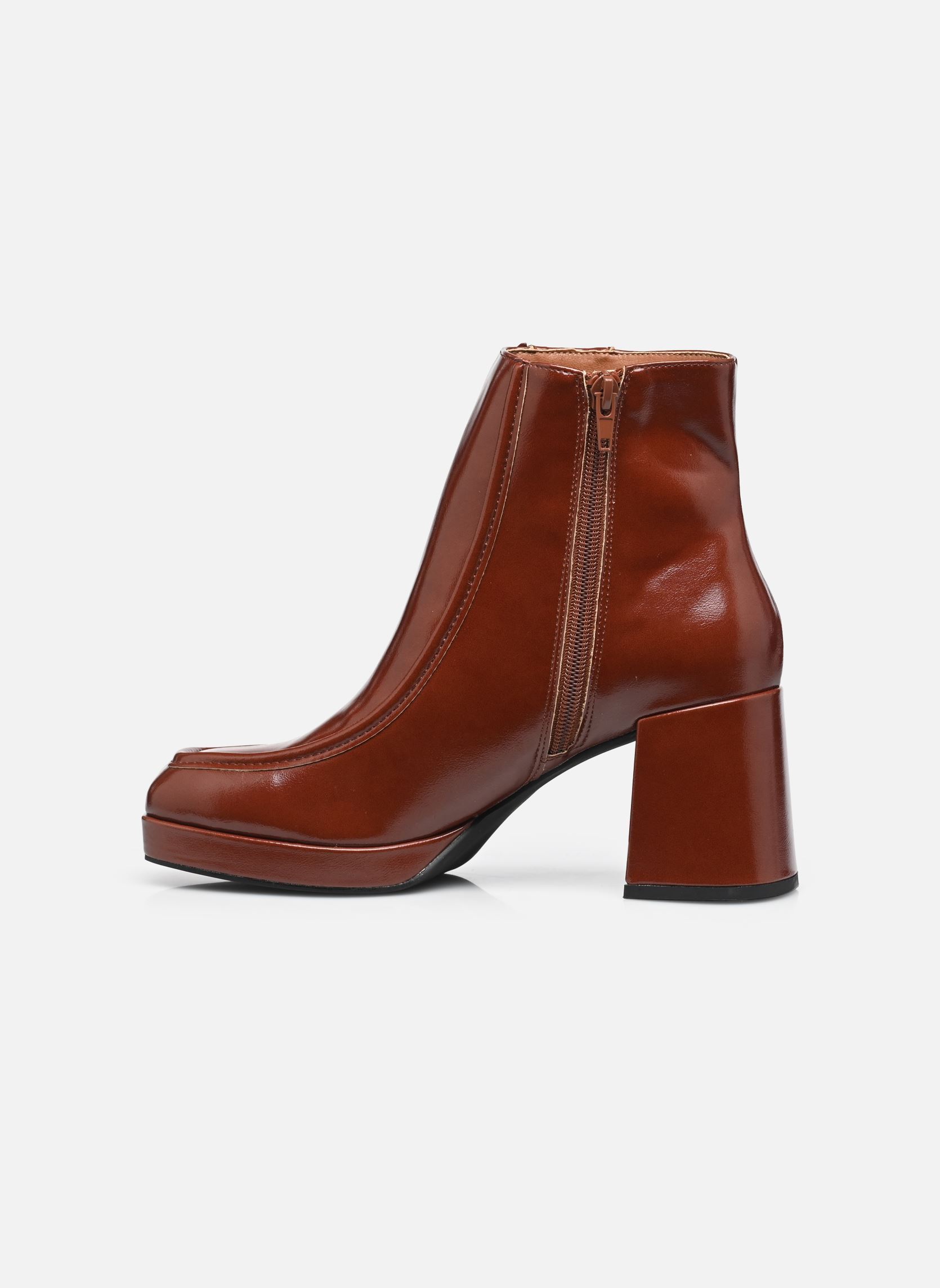 Bottines et boots NADIA femme marron Eram Bottines et boots NADIA femme marron Cognac