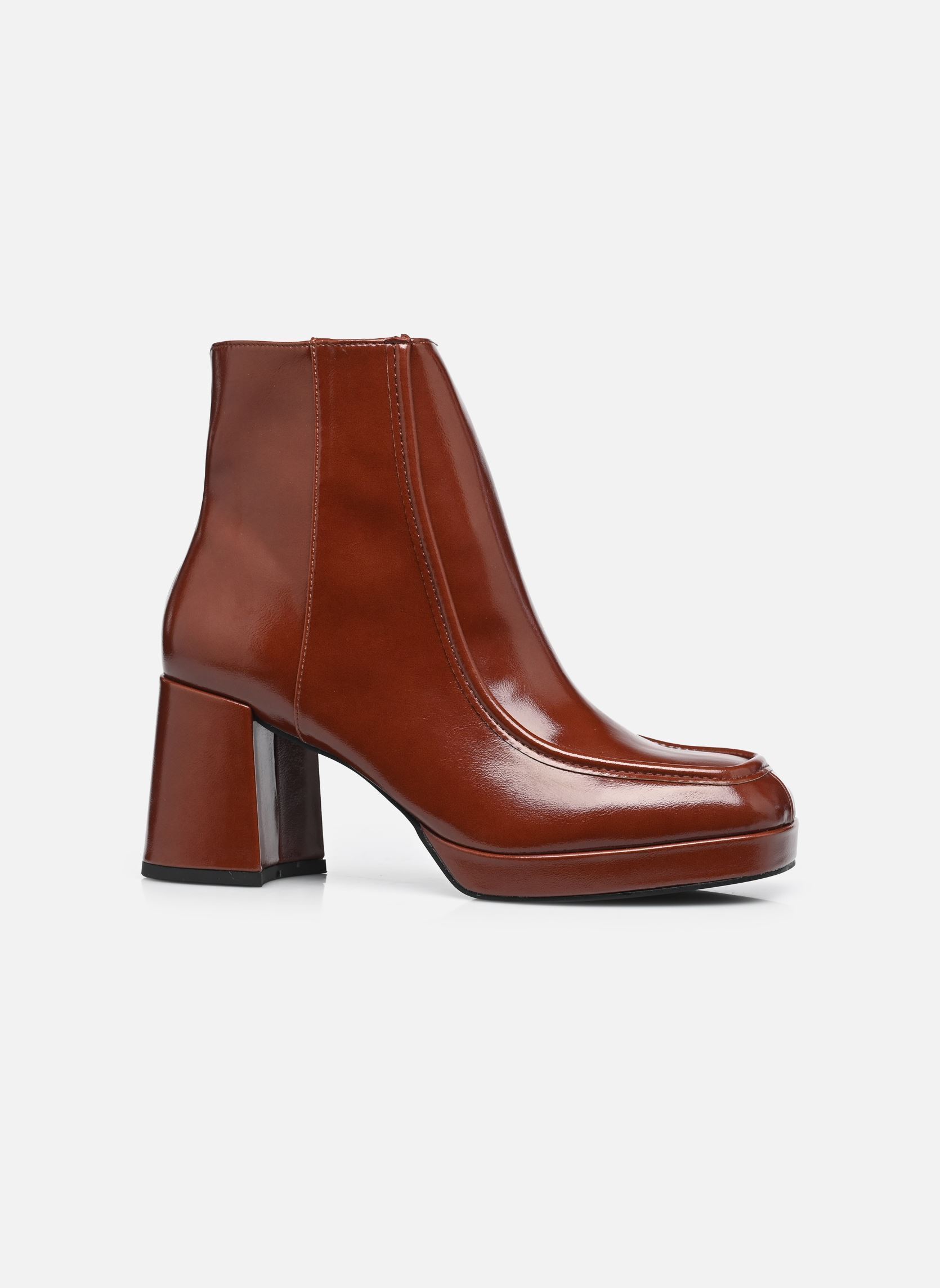 Bottines et boots NADIA femme marron Eram Bottines et boots NADIA femme marron Cognac