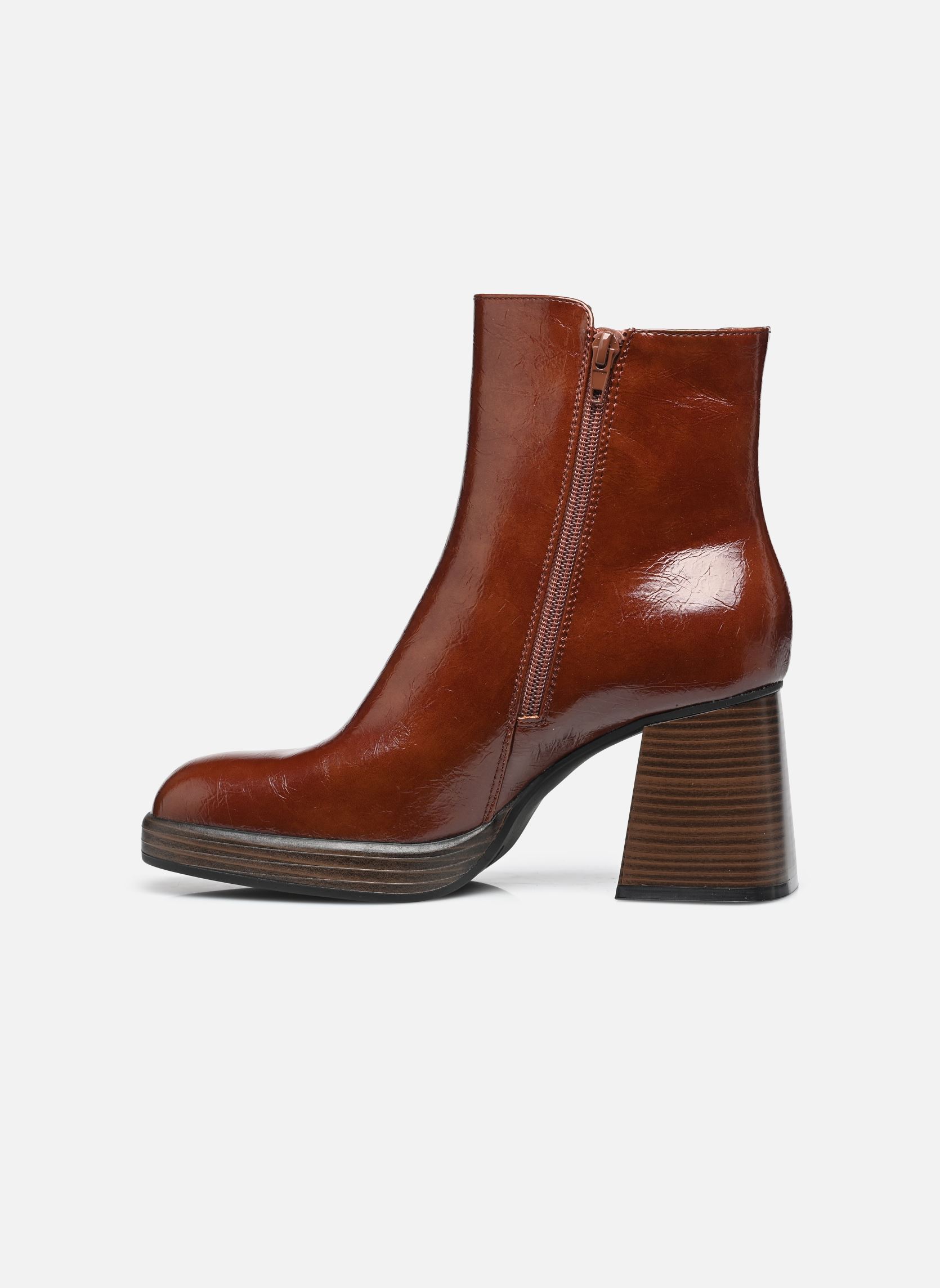 Enkellaarzen en boots NESRINE dames bruin Eram Enkellaarzen en boots NESRINE dames bruin Camel