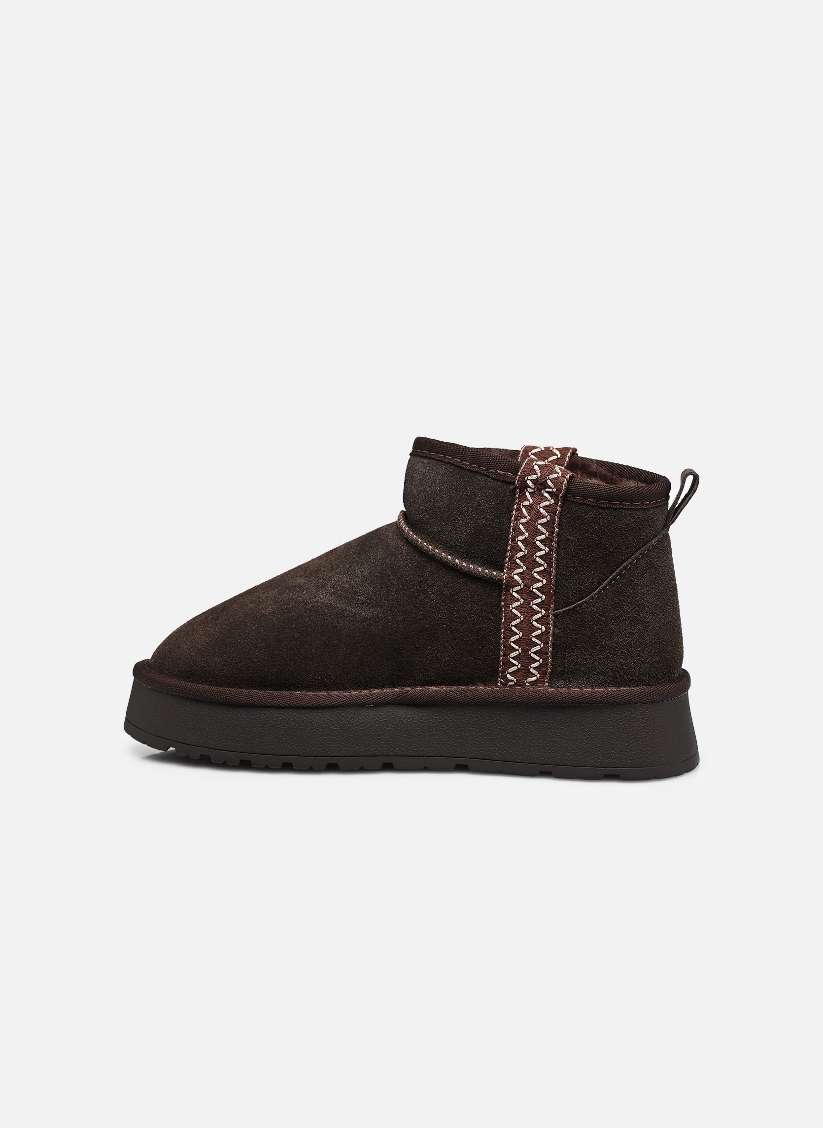 Bottines fourrées AGNESS femme marron Eram Bottines fourrées AGNESS femme marron marron