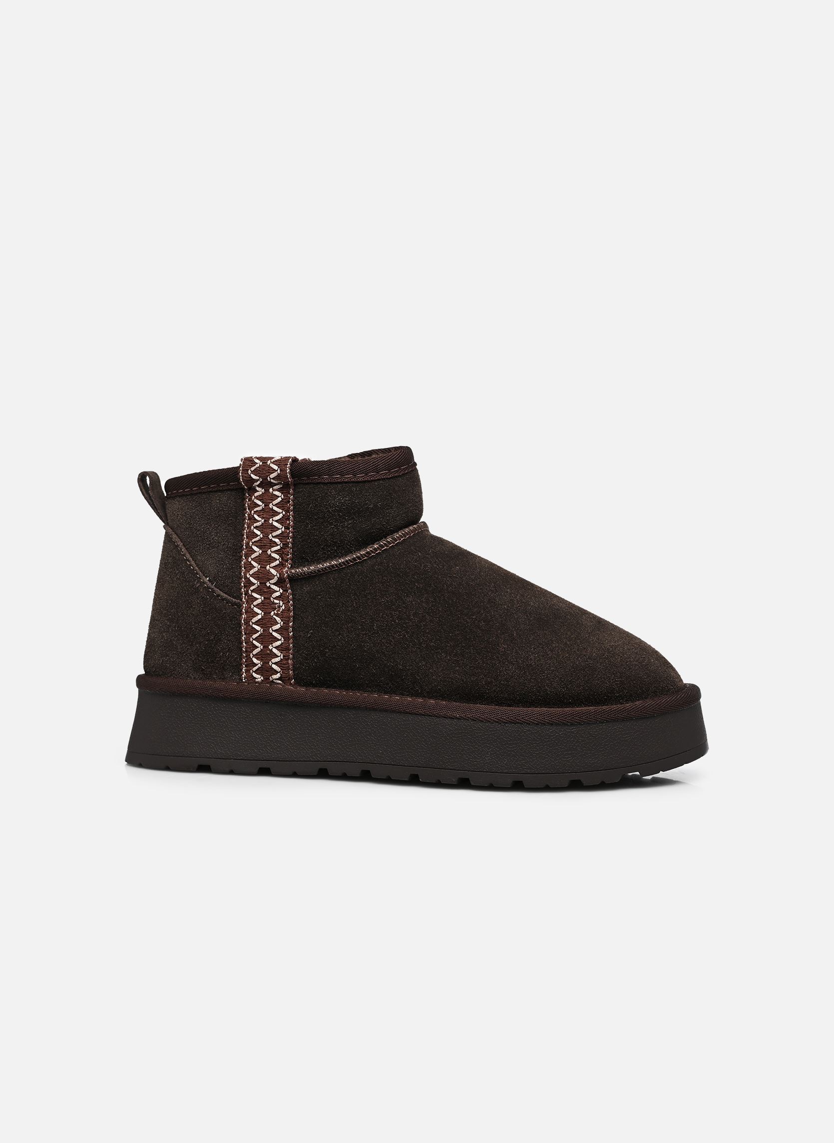 Bottines fourrées AGNESS femme marron Eram Bottines fourrées AGNESS femme marron marron