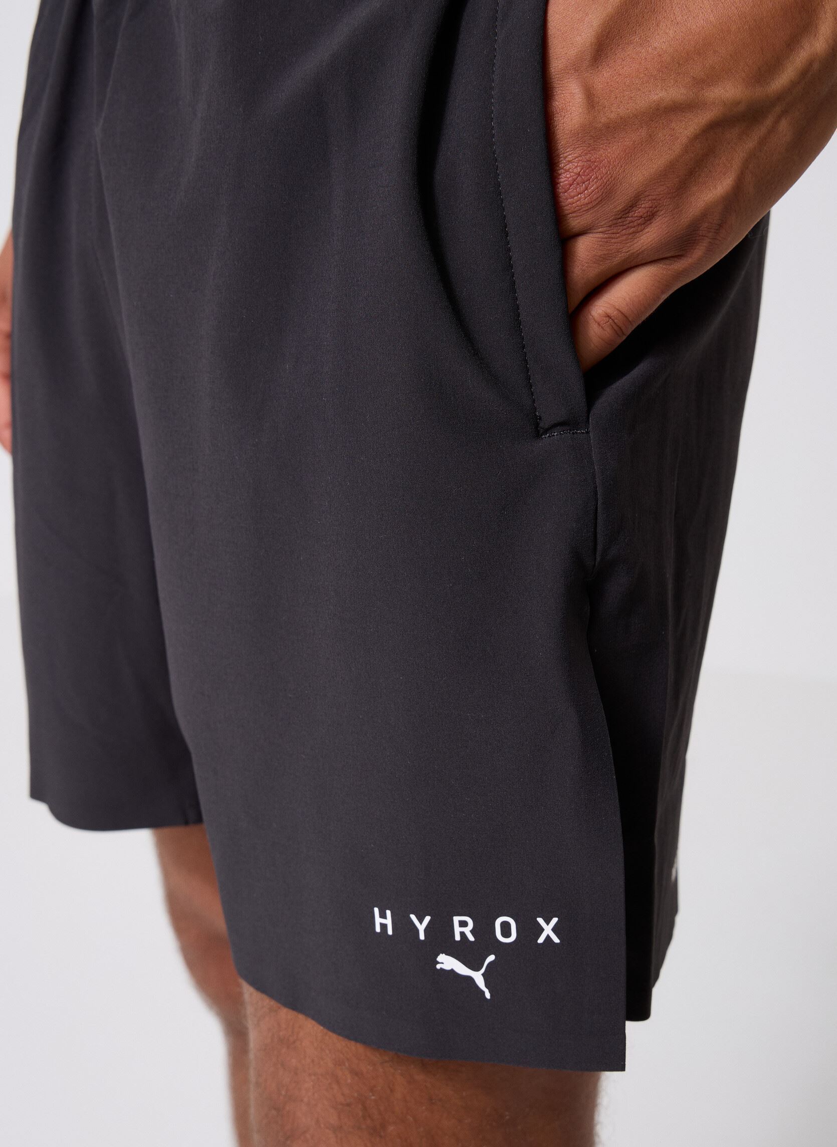 Sportshorts M Puma X Hyrox 2In1 Train Short heren zwart Puma Sportshorts M Puma X Hyrox 2In1 Train Short heren zwart Puma Black