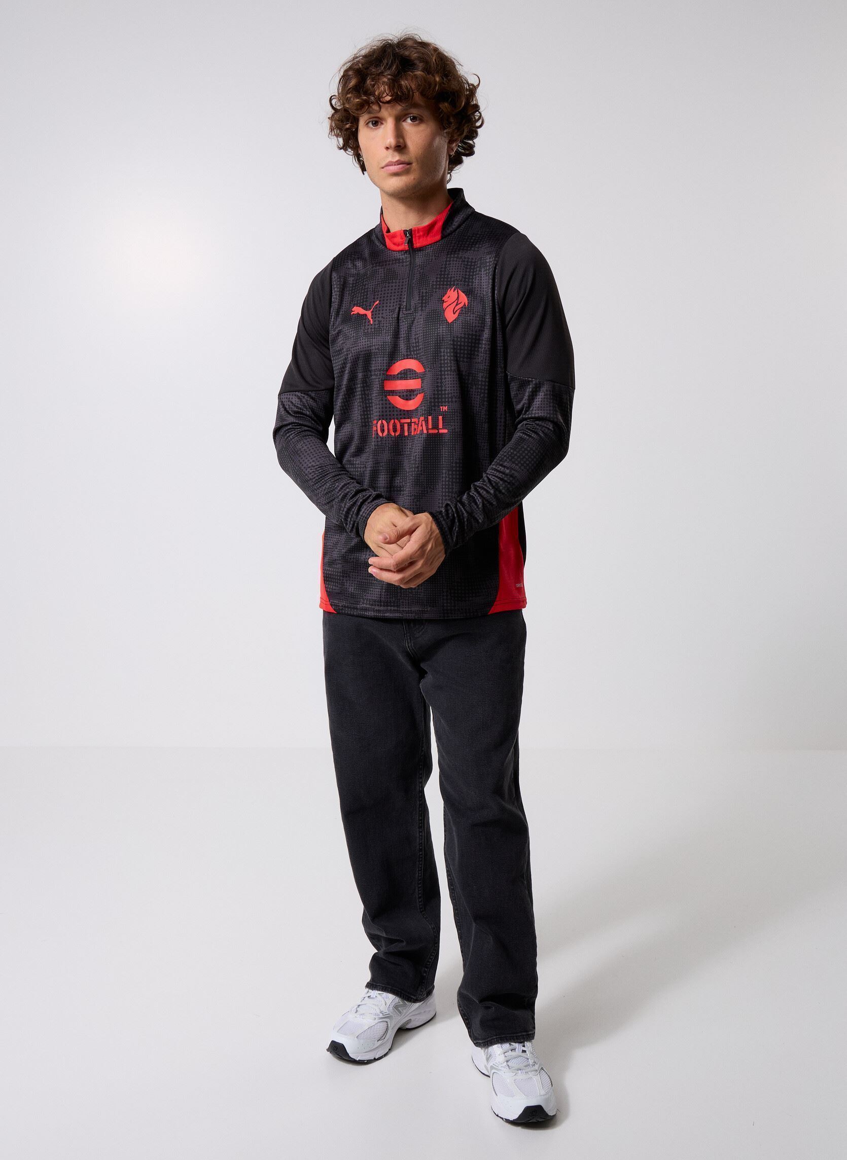 Tee-shirts manches longues Acm Training 1/4 Zip Top homme noir Puma Tee-shirts manches longues Acm Training 1/4 Zip Top homme noir Puma Black-For