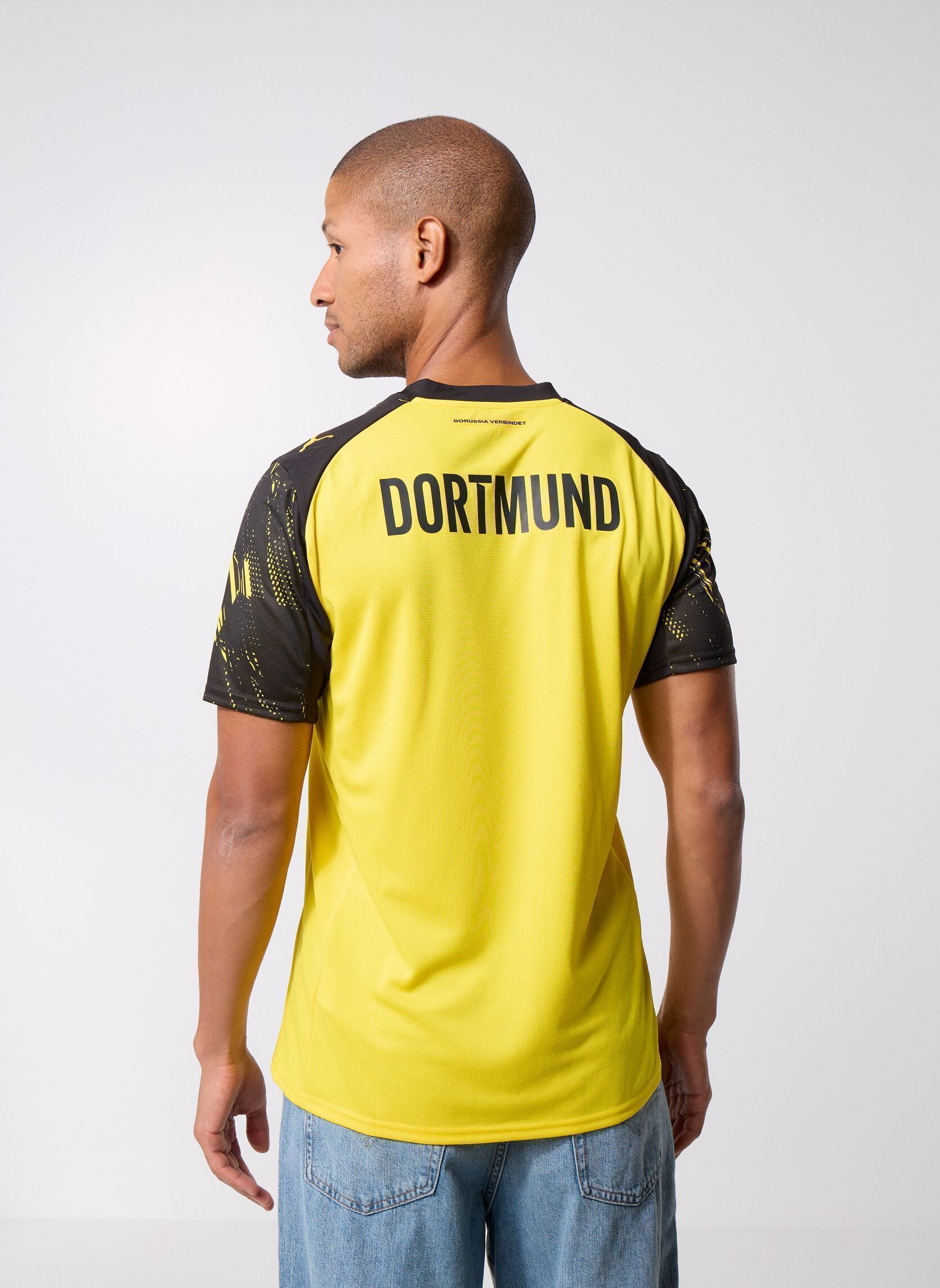 Tee-shirts manches courtes Bvb Home Jersey Replica homme jaune Puma Tee-shirts manches courtes Bvb Home Jersey Replica homme jaune Faster Yellow