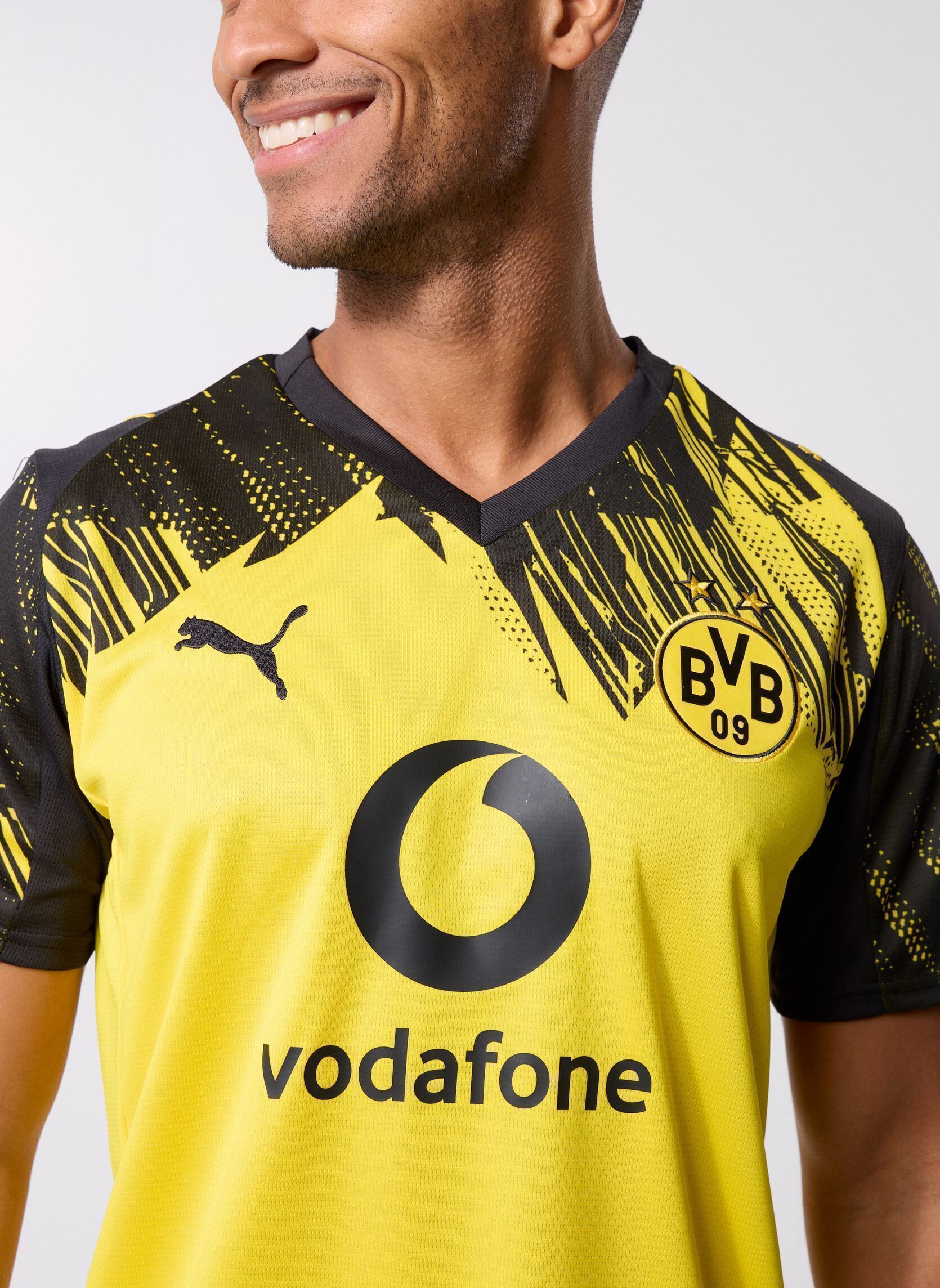 Tee-shirts manches courtes Bvb Home Jersey Replica homme jaune Puma Tee-shirts manches courtes Bvb Home Jersey Replica homme jaune Faster Yellow