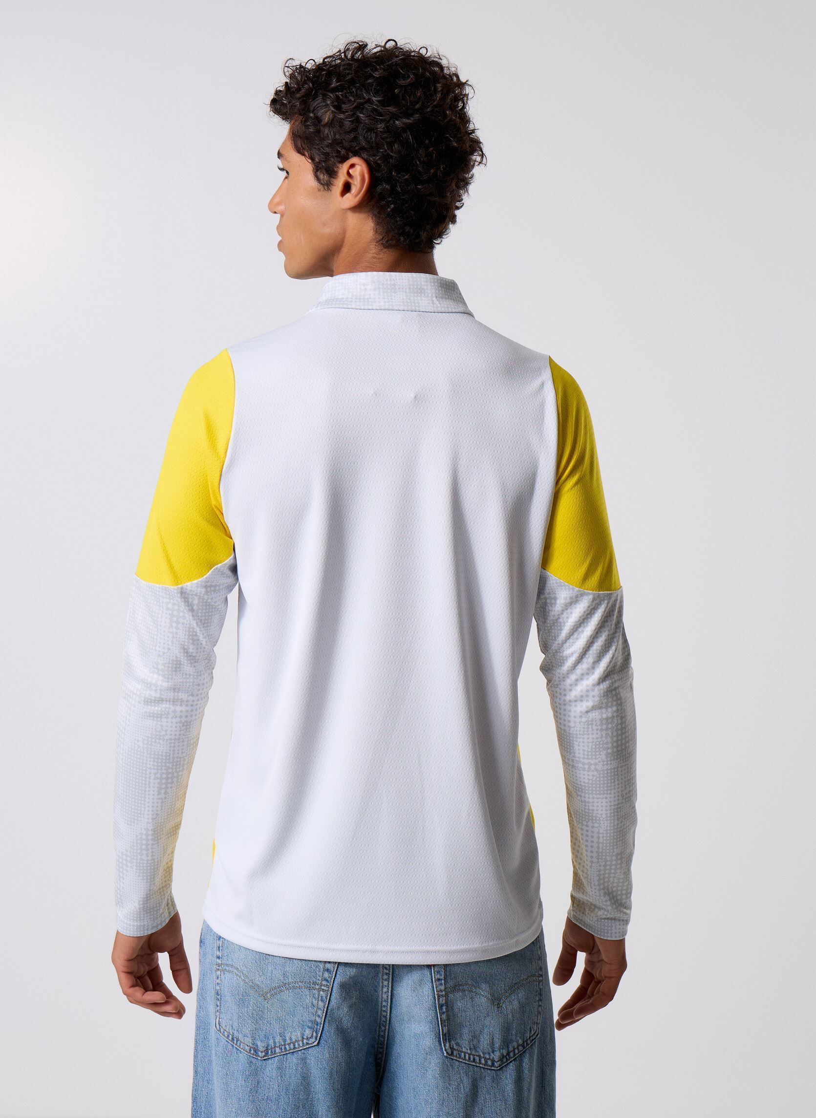 Tee-shirts manches longues Bvb Training 1/4 Zip Top homme gris Puma Tee-shirts manches longues Bvb Training 1/4 Zip Top homme gris Silver Mist-Fas