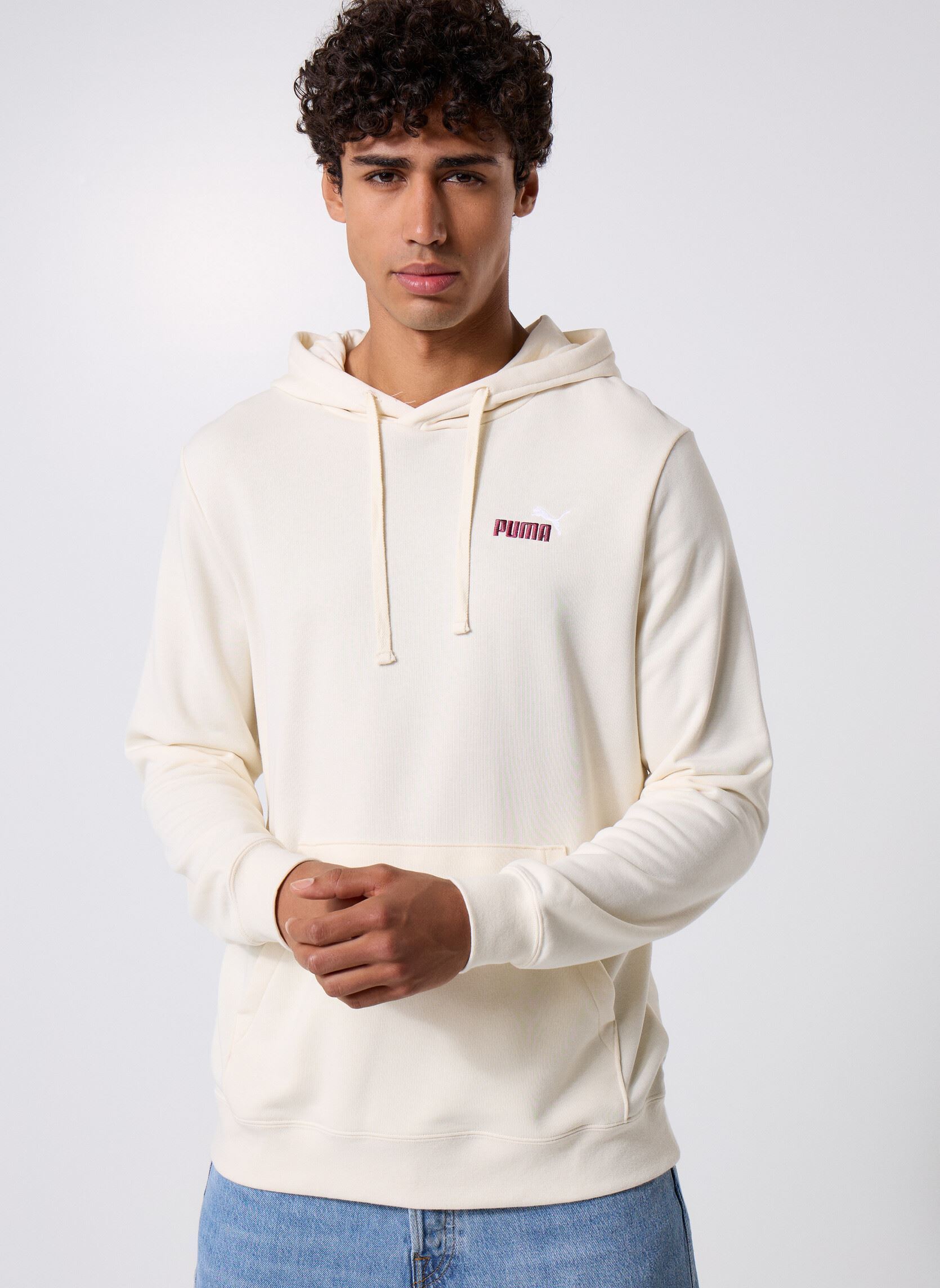 sweat capuche hooded puma ess 2 color small no ciel - vue 2