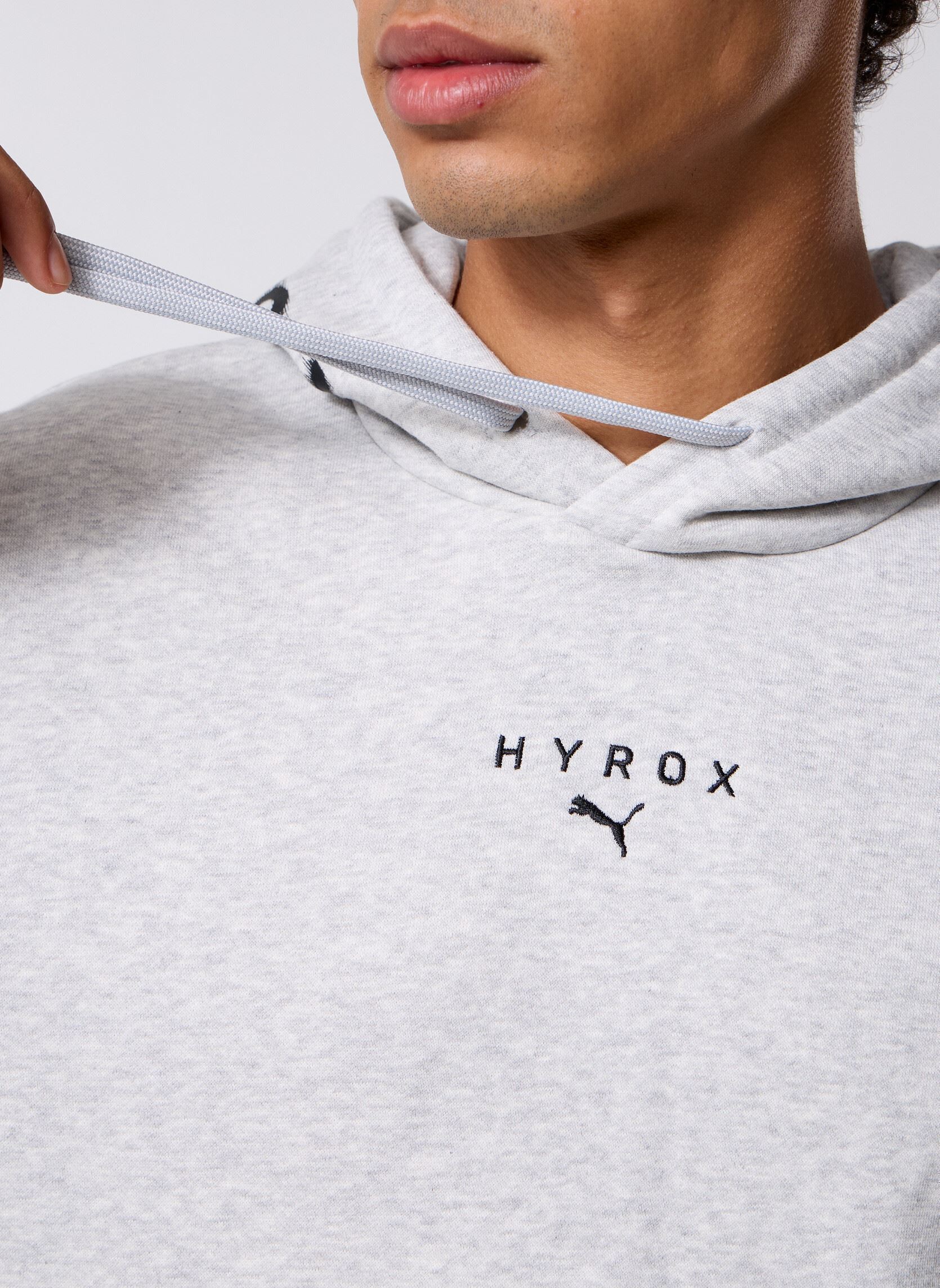 Hoodies M Puma X Hyrox Heavyweight Hoodie heren grijs Puma Hoodies M Puma X Hyrox Heavyweight Hoodie heren grijs Light Gray Heat