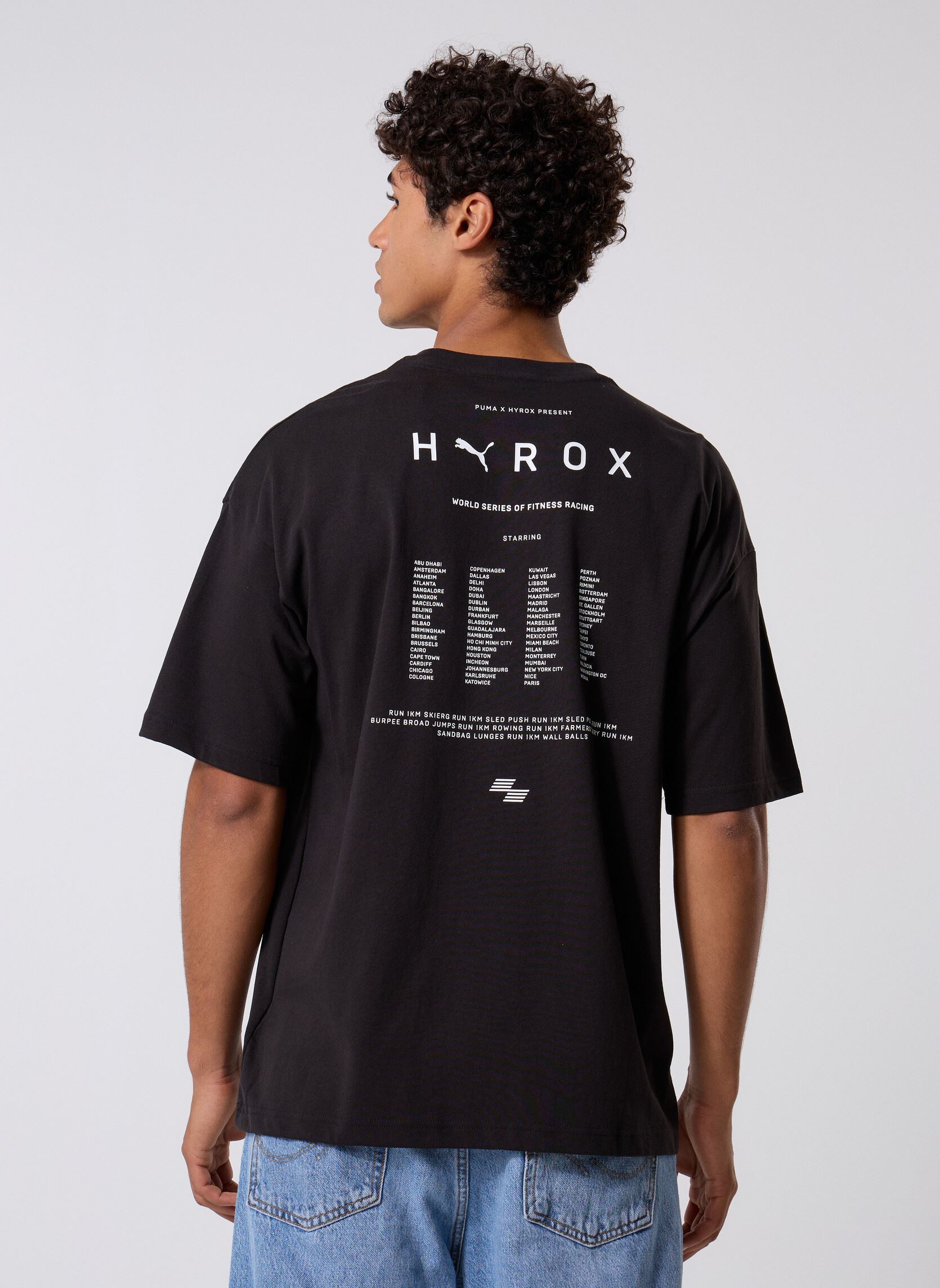 T-shirt a maniche corte M Puma X Hyrox Lifestyle Tee uomo nero Puma T-shirt a maniche corte M Puma X Hyrox Lifestyle Tee uomo nero PUMA BLACK