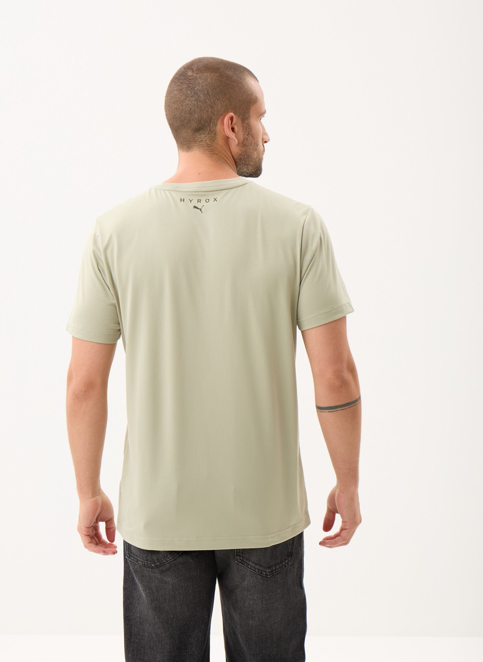 T-shirt a maniche corte M Puma X Hyrox Poly Graphic Tee uomo verde Puma T-shirt a maniche corte M Puma X Hyrox Poly Graphic Tee uomo verde Lux Army