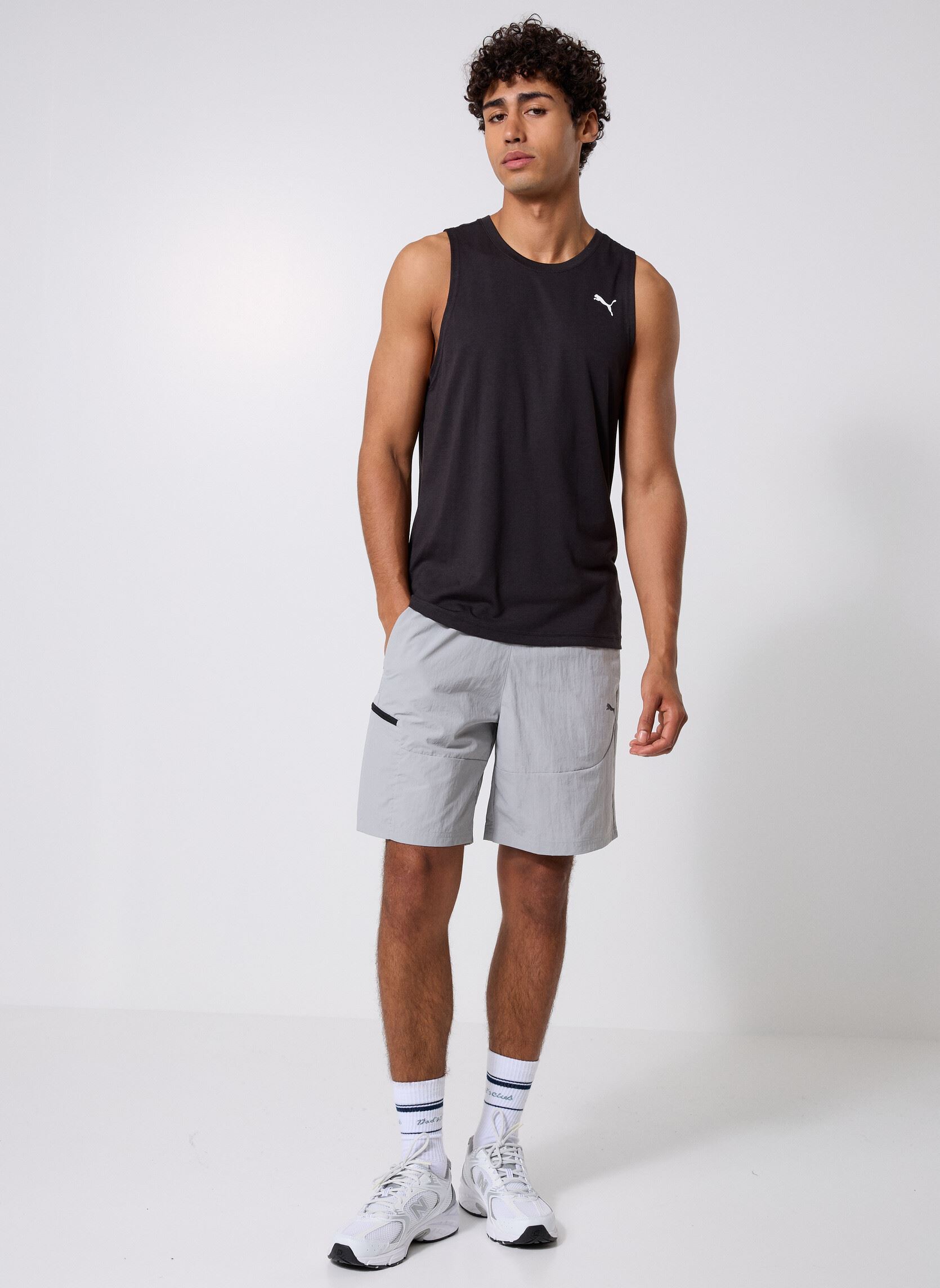 Tee-shirts manches courtes M Tad Tech Triblend Sleevless Tank homme noir Puma Tee-shirts manches courtes M Tad Tech Triblend Sleevless Tank homme noir Puma Black
