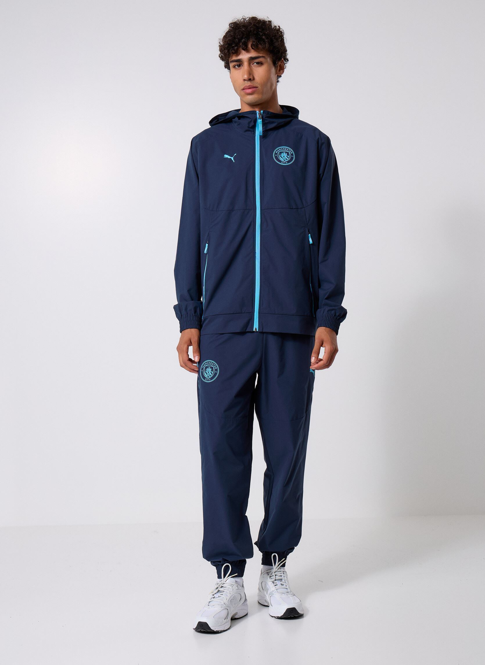 Trainingsvest Mcfc Pumatech Woven Jacket heren blauw Puma Trainingsvest Mcfc Pumatech Woven Jacket heren blauw Deep Navy-Team L