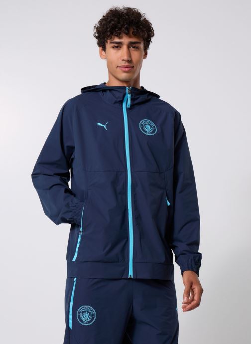 Puma Vestes de survêtement Mcfc Pumatech Woven Jacket homme bleu