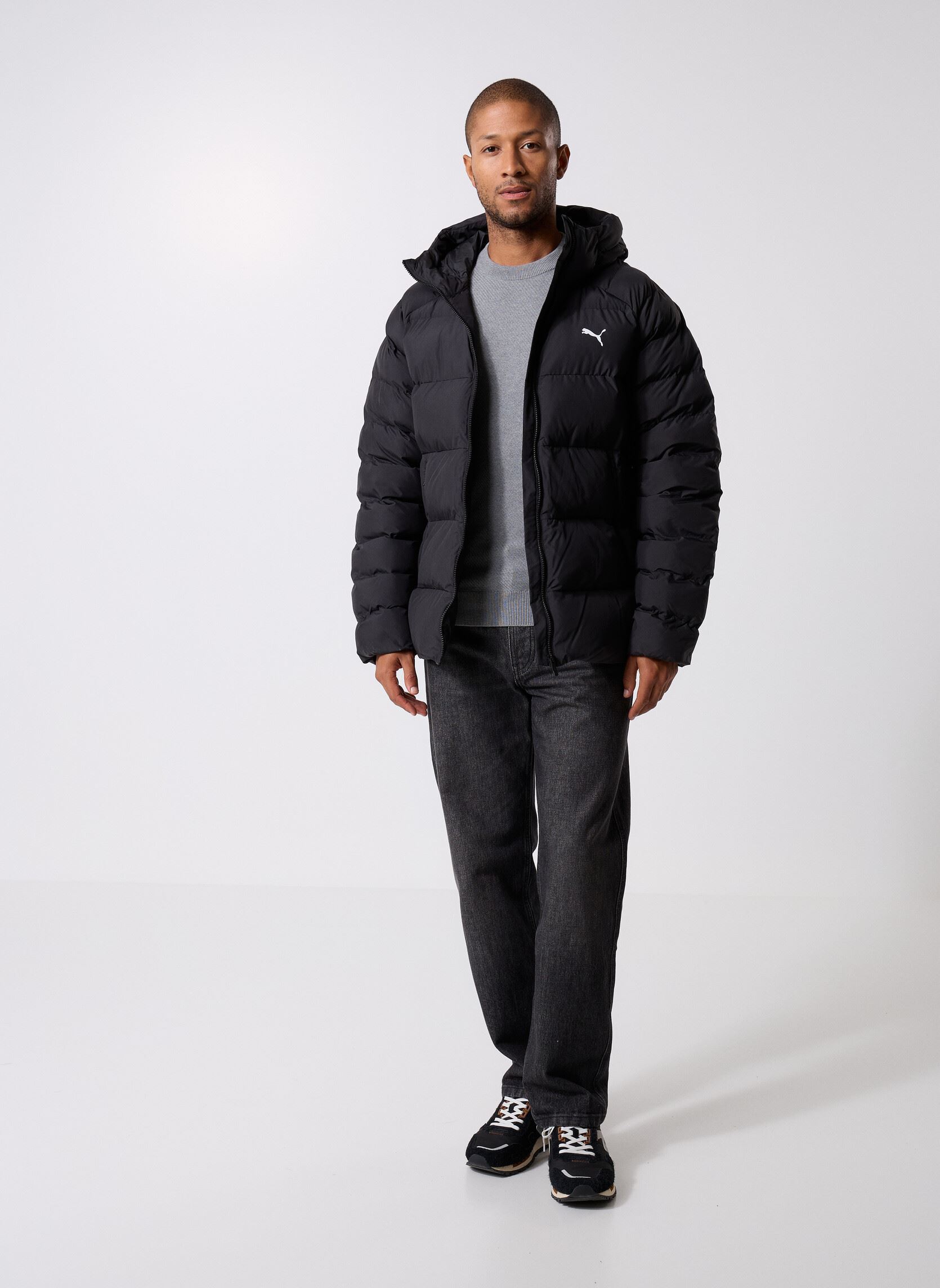 Vestes de survêtement Mono Hooded Jacket homme noir Puma Vestes de survêtement Mono Hooded Jacket homme noir Puma Black