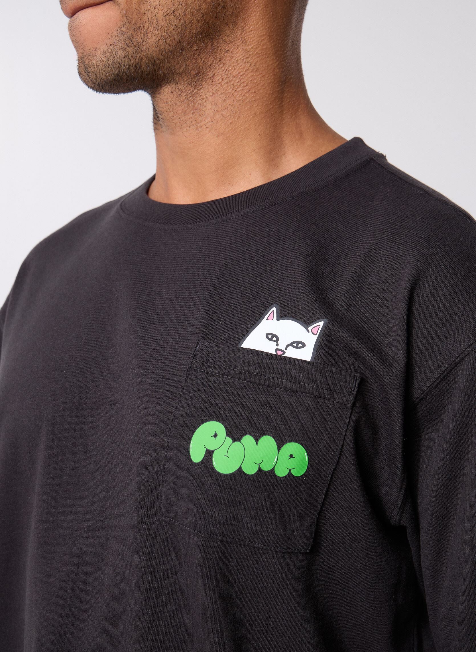 Kurzarm-T-Shirts Puma X Ripndip Relaxed Pocket Tee herren blau Puma Kurzarm-T-Shirts Puma X Ripndip Relaxed Pocket Tee herren blau Puma Black