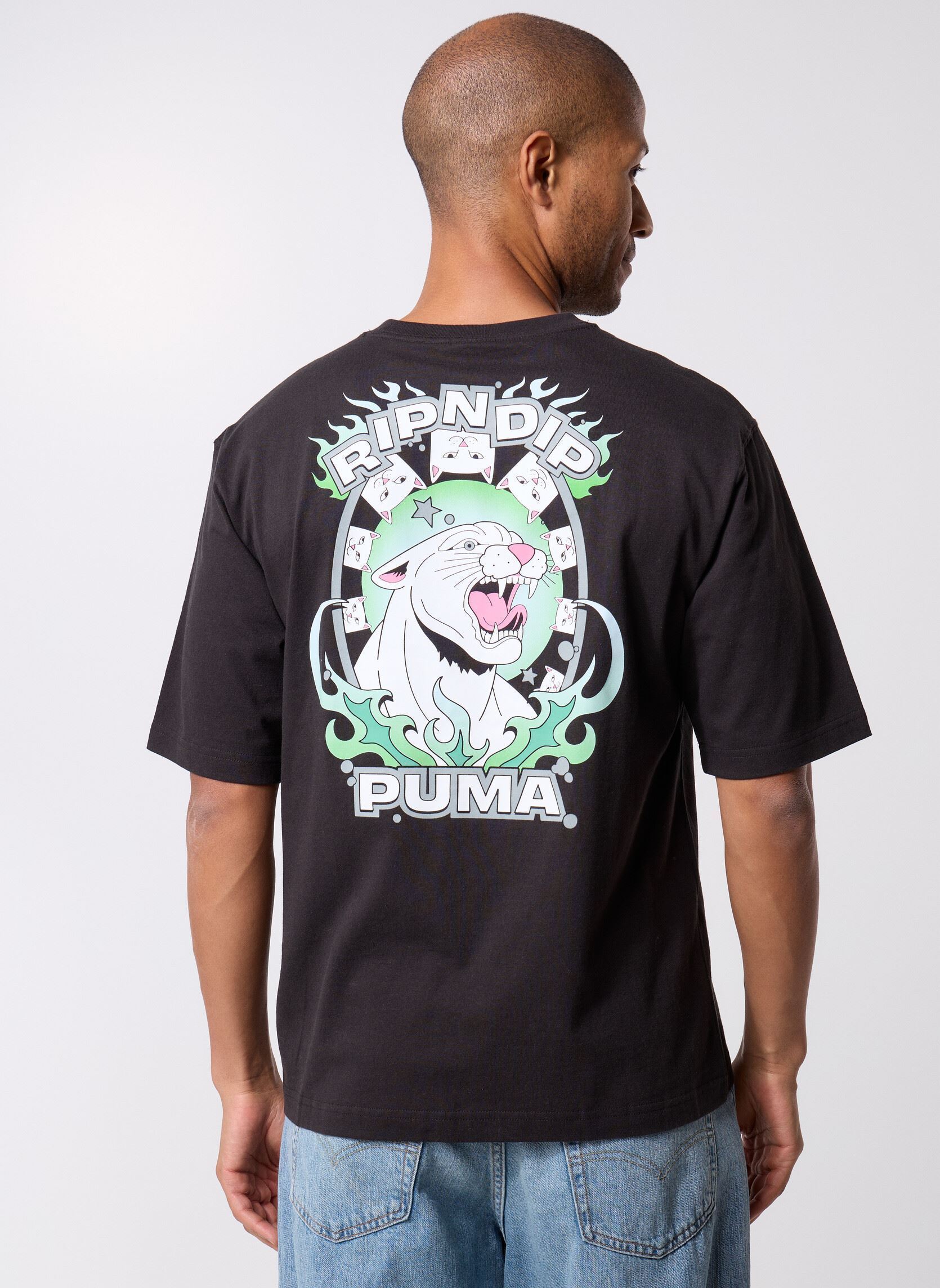 Tee-shirts manches courtes Puma X Ripndip Boxy Graphic Tee homme bleu Puma Tee-shirts manches courtes Puma X Ripndip Boxy Graphic Tee homme bleu Puma Black
