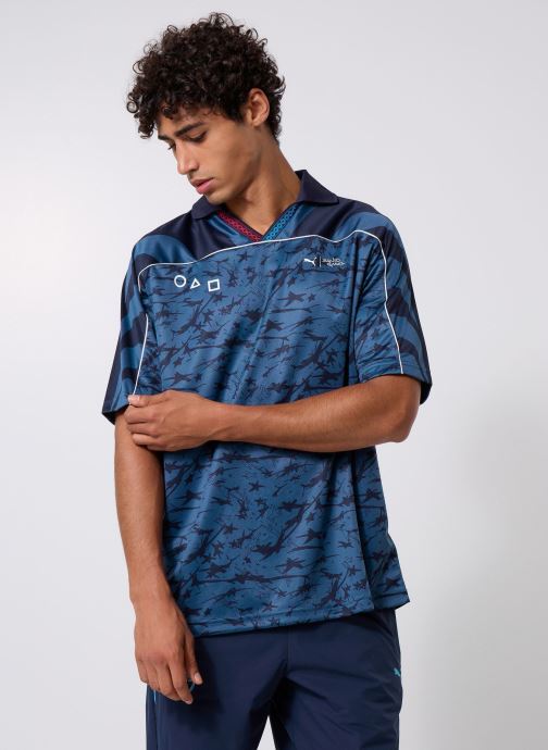 Puma T-shirts met korte mouwen Puma X Squid Game Aop Relaxed Football J heren blauw