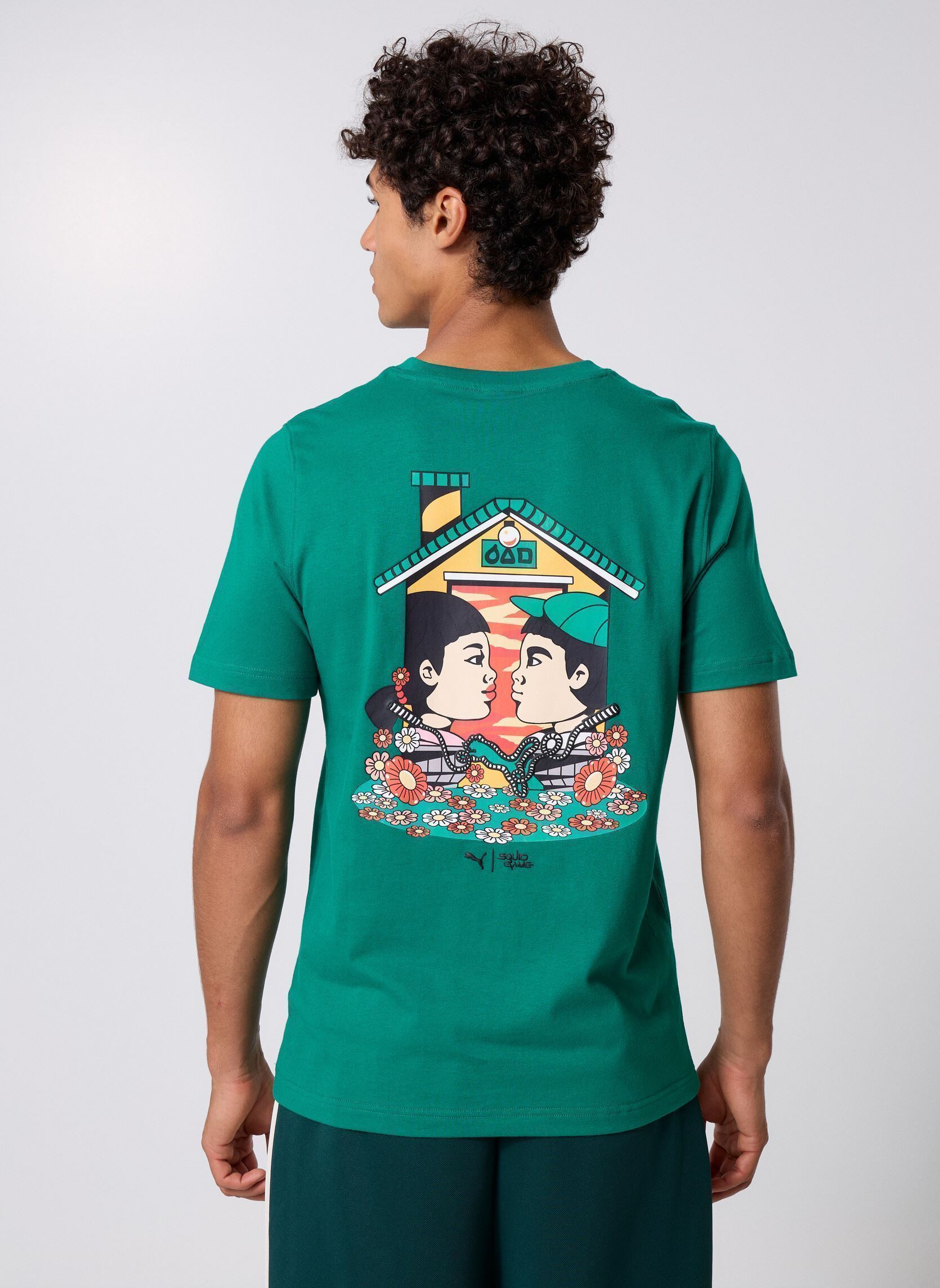 Tee-shirts manches courtes Puma X Squid Game Graphic Tee homme vert Puma Tee-shirts manches courtes Puma X Squid Game Graphic Tee homme vert WILD GREEN