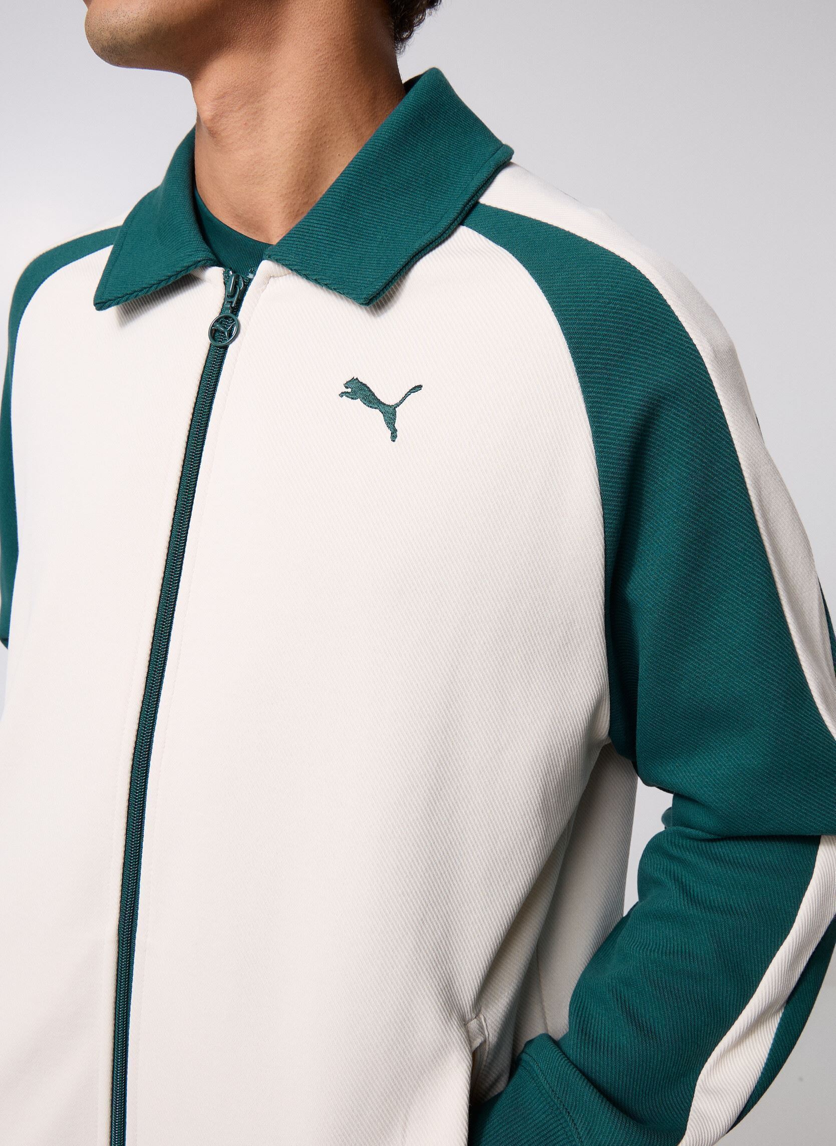 Vestes de survêtement T7 Relaxed Wing Collar Jacquard Track Ja homme bleu Puma Vestes de survêtement T7 Relaxed Wing Collar Jacquard Track Ja homme bleu Alpine Snow-Gre