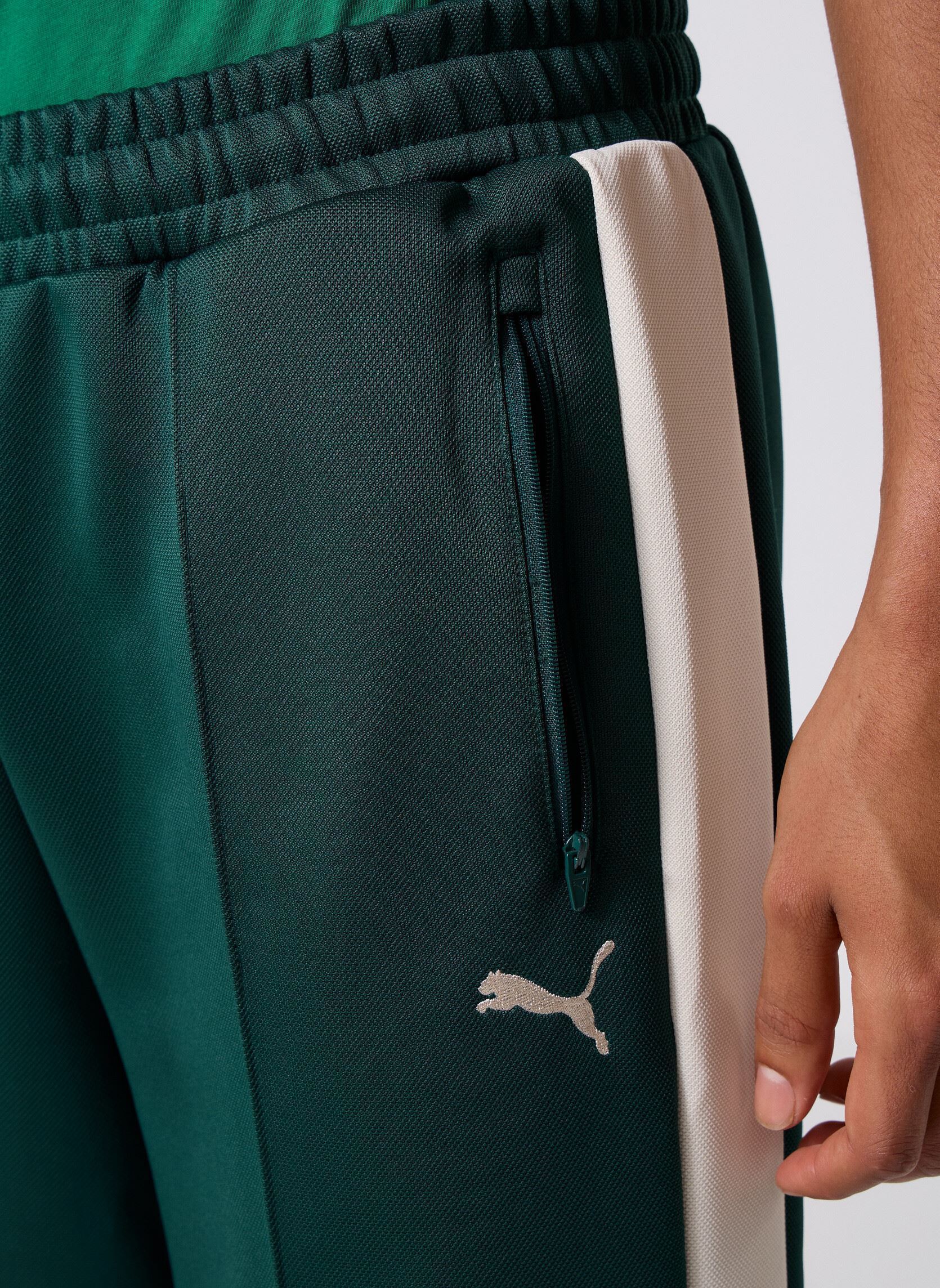 Joggings T7 Wide Track Pants Dk Op homme bleu Puma Joggings T7 Wide Track Pants Dk Op homme bleu Green Terrain-Al