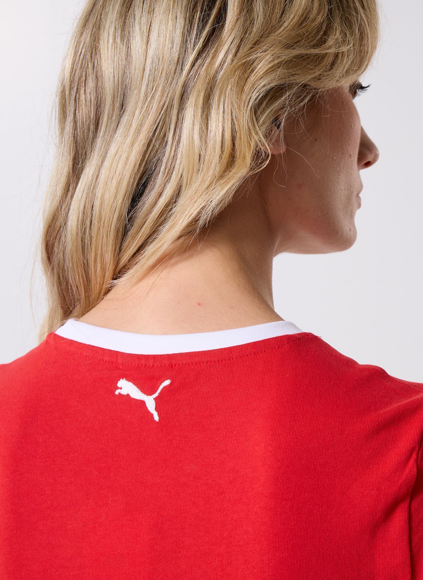 Camisetas de manga corta Future.Puma.Archive Graphic Slim Tee mujer rojo Puma Camisetas de manga corta Future.Puma.Archive Graphic Slim Tee mujer rojo For All Time Red