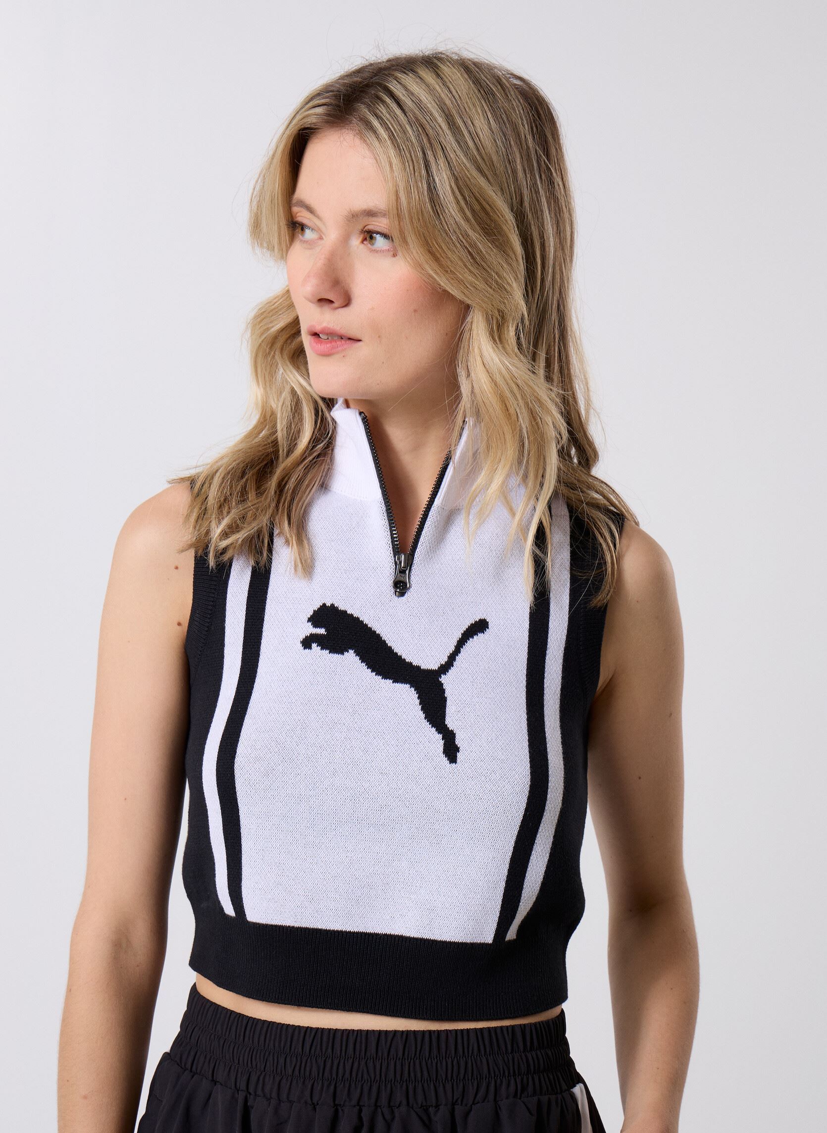 Vêtements Puma Future.Puma.Archive Half Zip Knitted Tank pour Accessoires