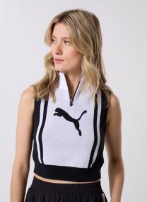 Pulls Future.Puma.Archive Half-Zip Knitted Tan femme noir