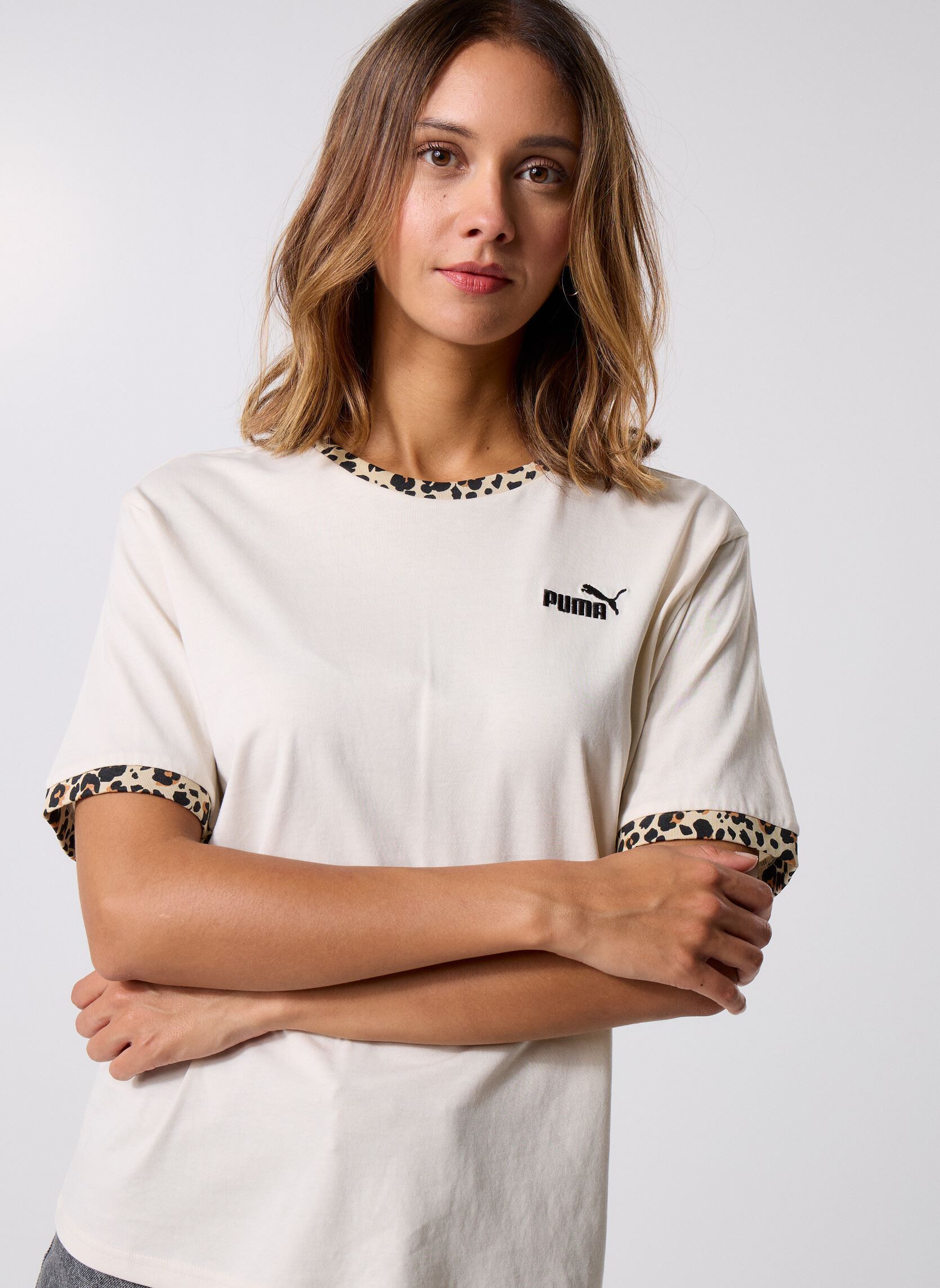 T shirt décontracté à imprimé animal Essentials Femme - vue 3