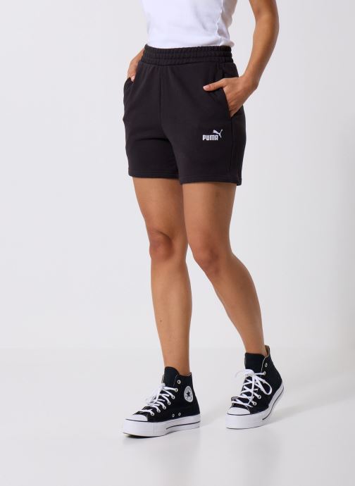Puma Shorts Ess Small No. 1 Logo 5'' High-Waist Shor femme noir