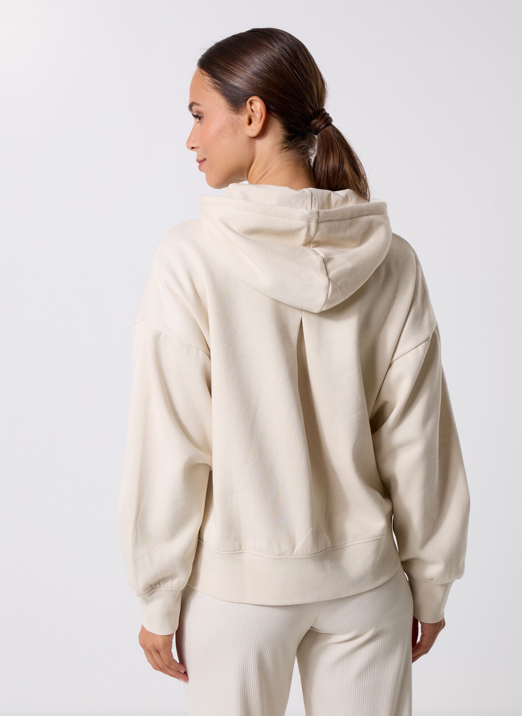 Felpe con cappuccio Her Oversized Hoodie Fl donna bianco Puma Felpe con cappuccio Her Oversized Hoodie Fl donna bianco ALPINE SNOW